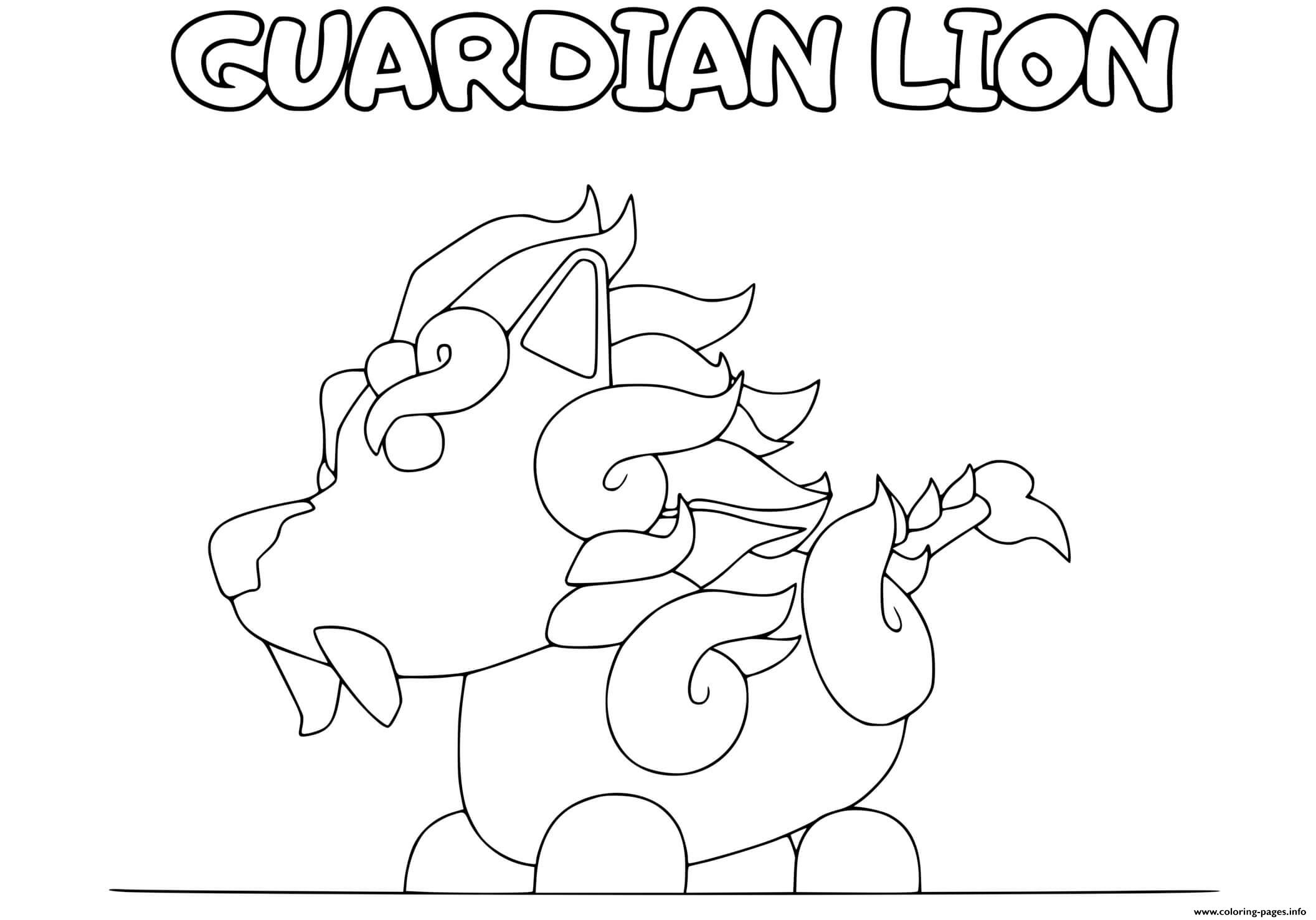 39+ Adopt Me Guardian Lion Coloring Page PNG - poz poa pal