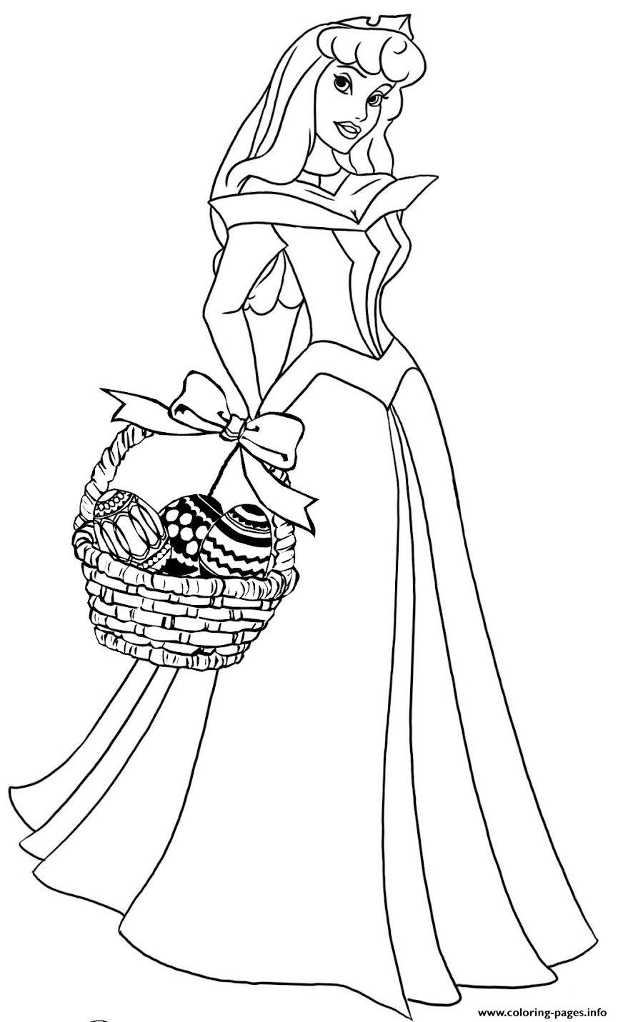 Cinderella Princess Easter coloring