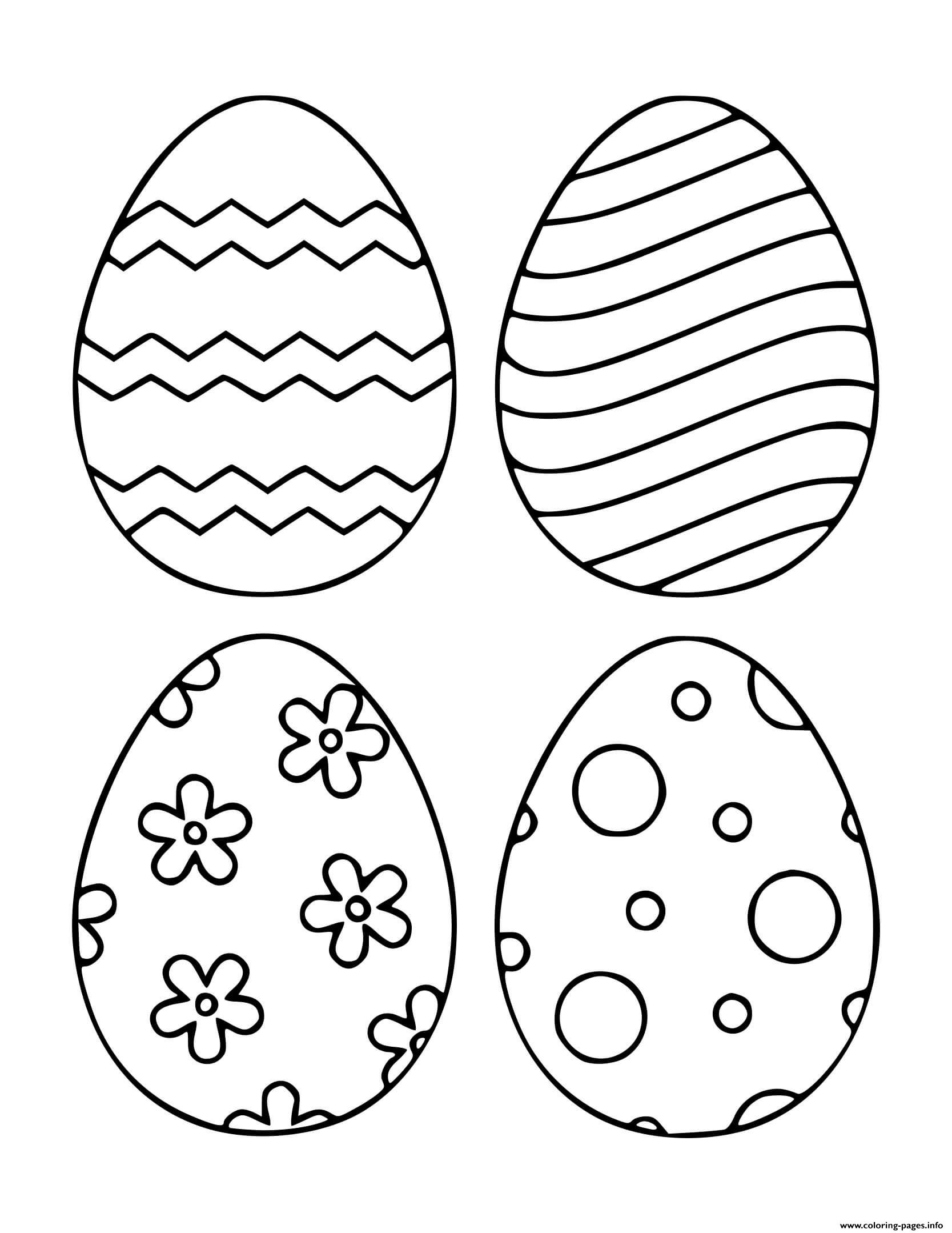 Easter Egg Patterned coloring
