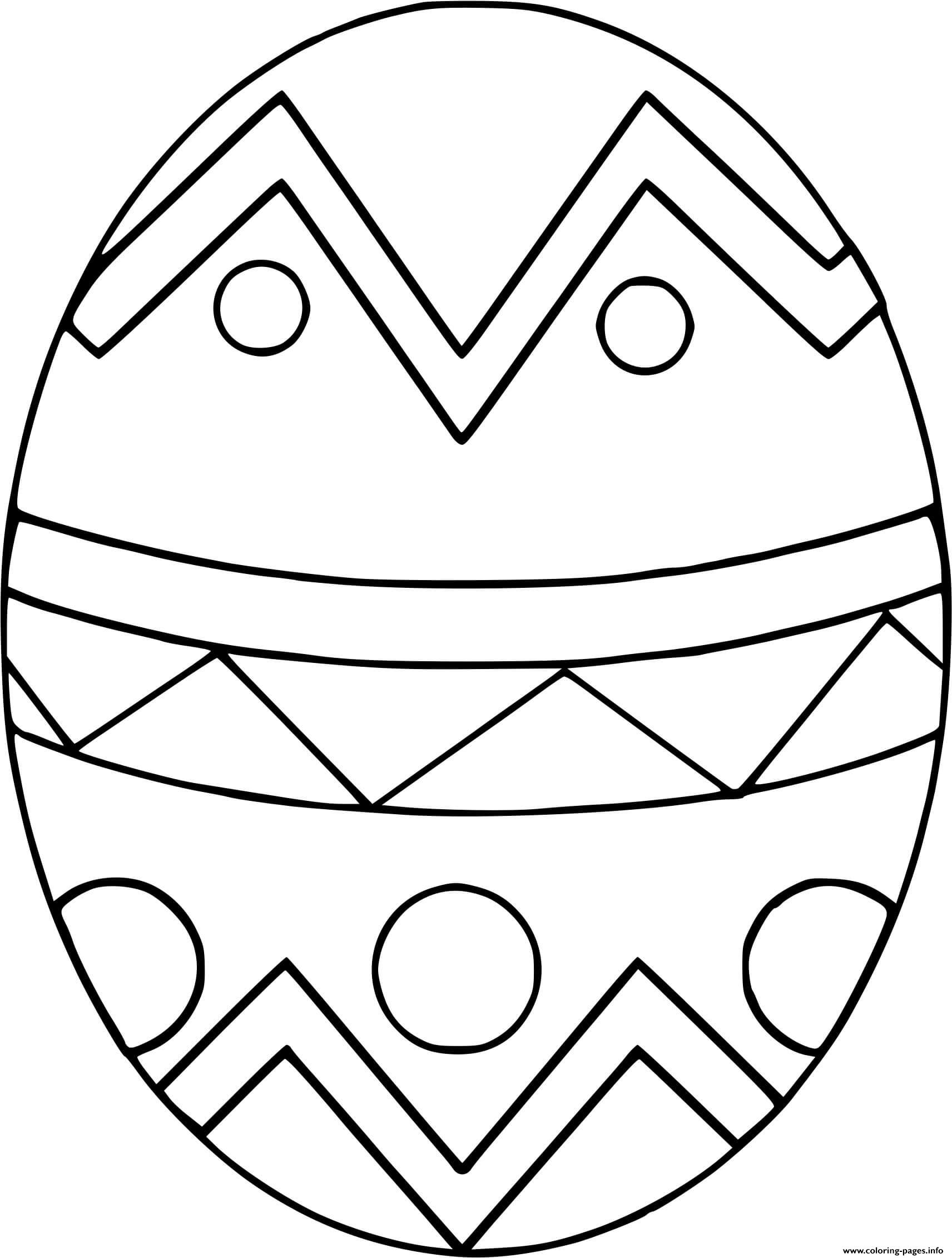Easy Kid Easter Egg coloring