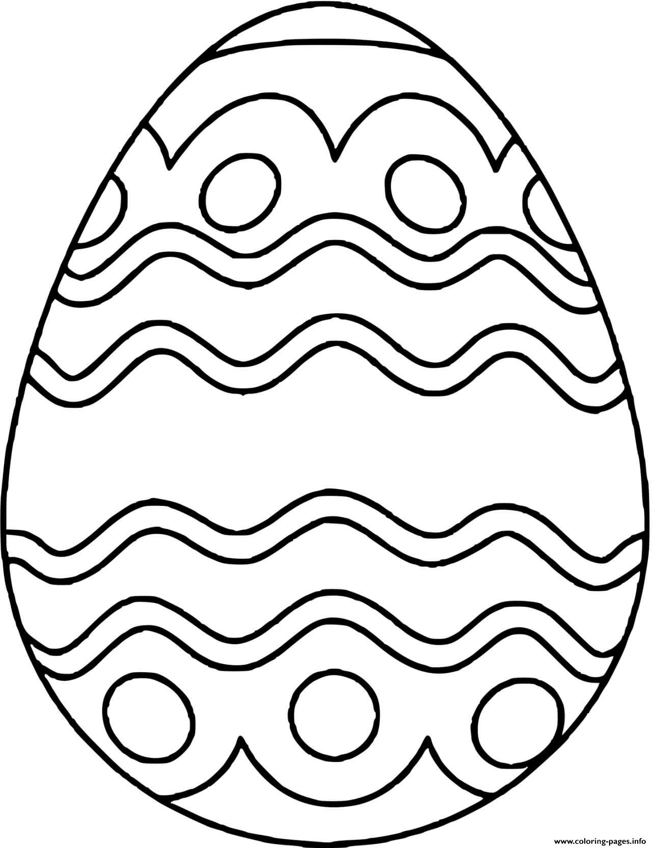 Kids Easter Egg Coloring Pages Printable