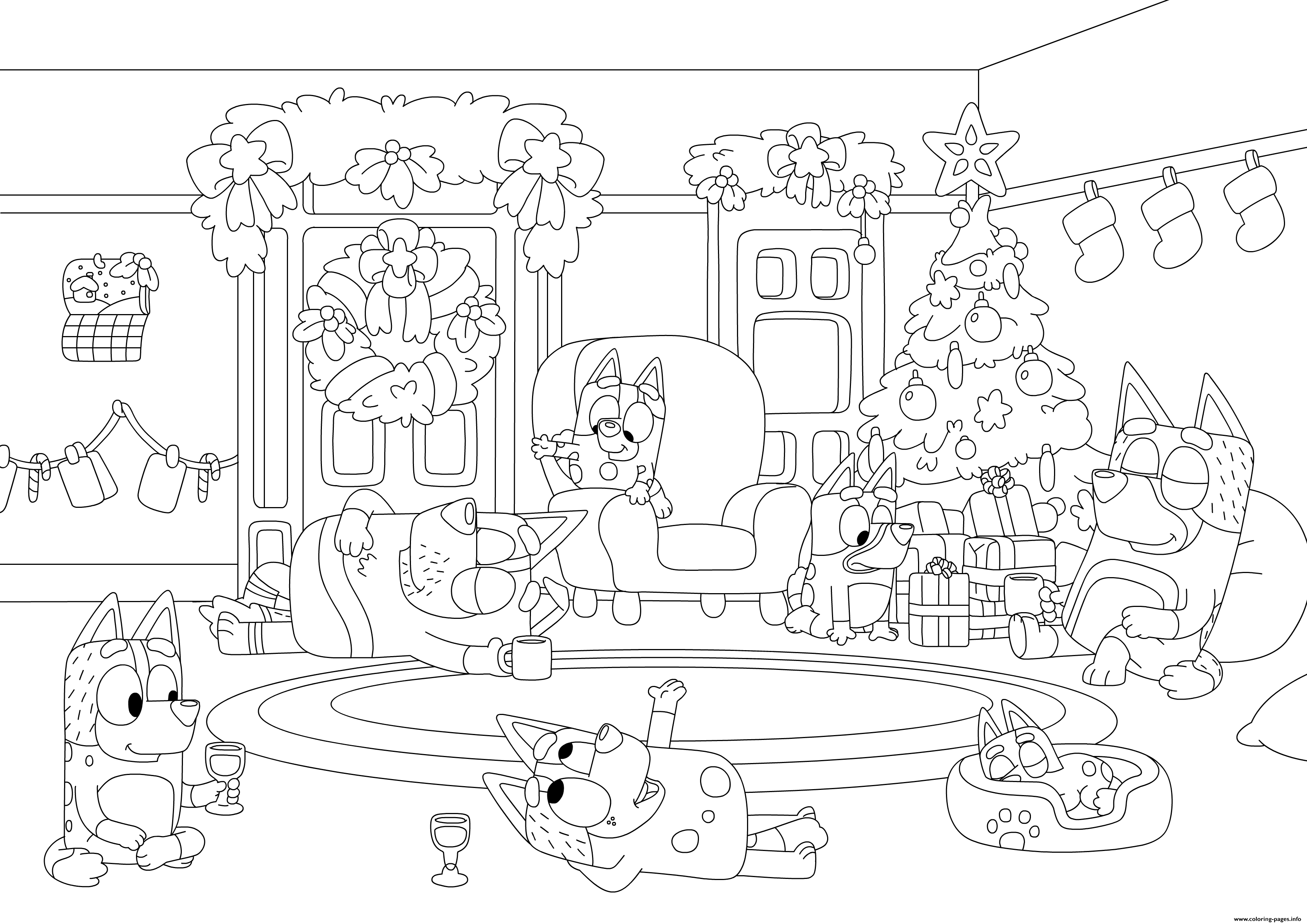 Bluey Time For A Nanna Nap Coloring page Printable