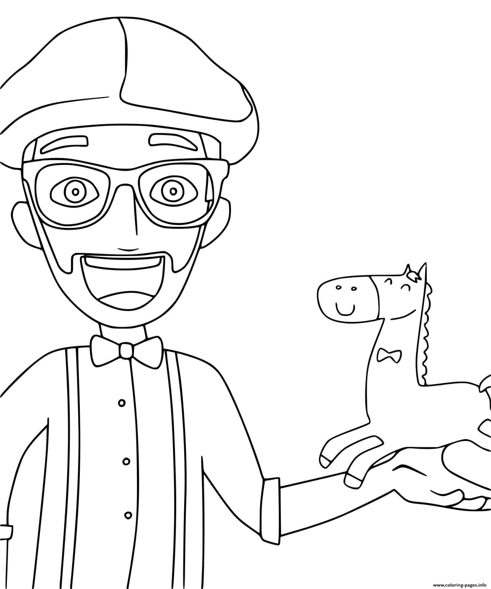 Coloring Pages Of Blippi Fireman Blippi Coloring Pages Printable I