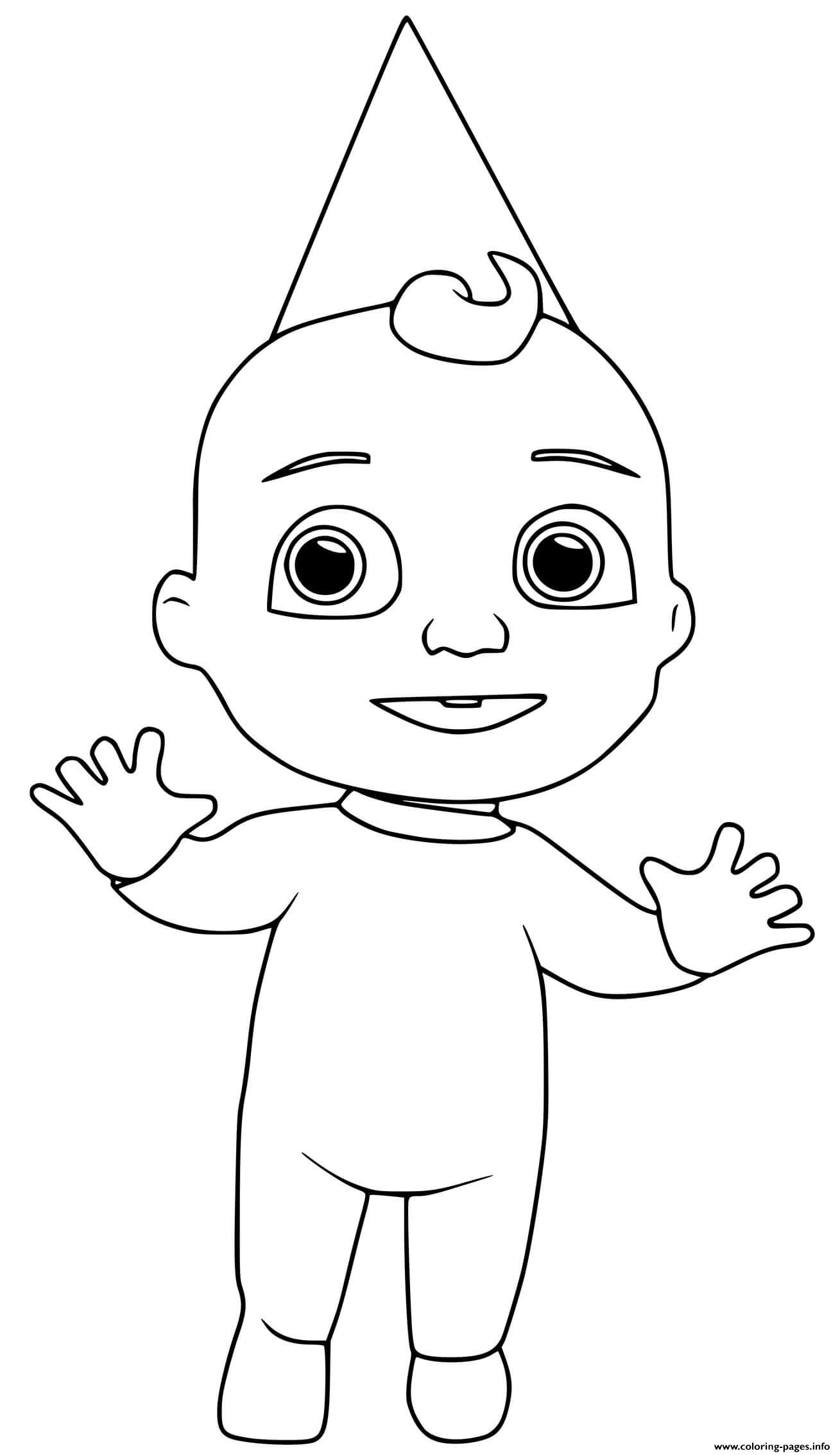 Cocomelon Jay Is Standing Coloring Pages Printable