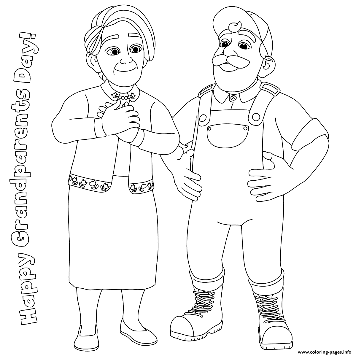Grandparents Day Coloring Pages Printable