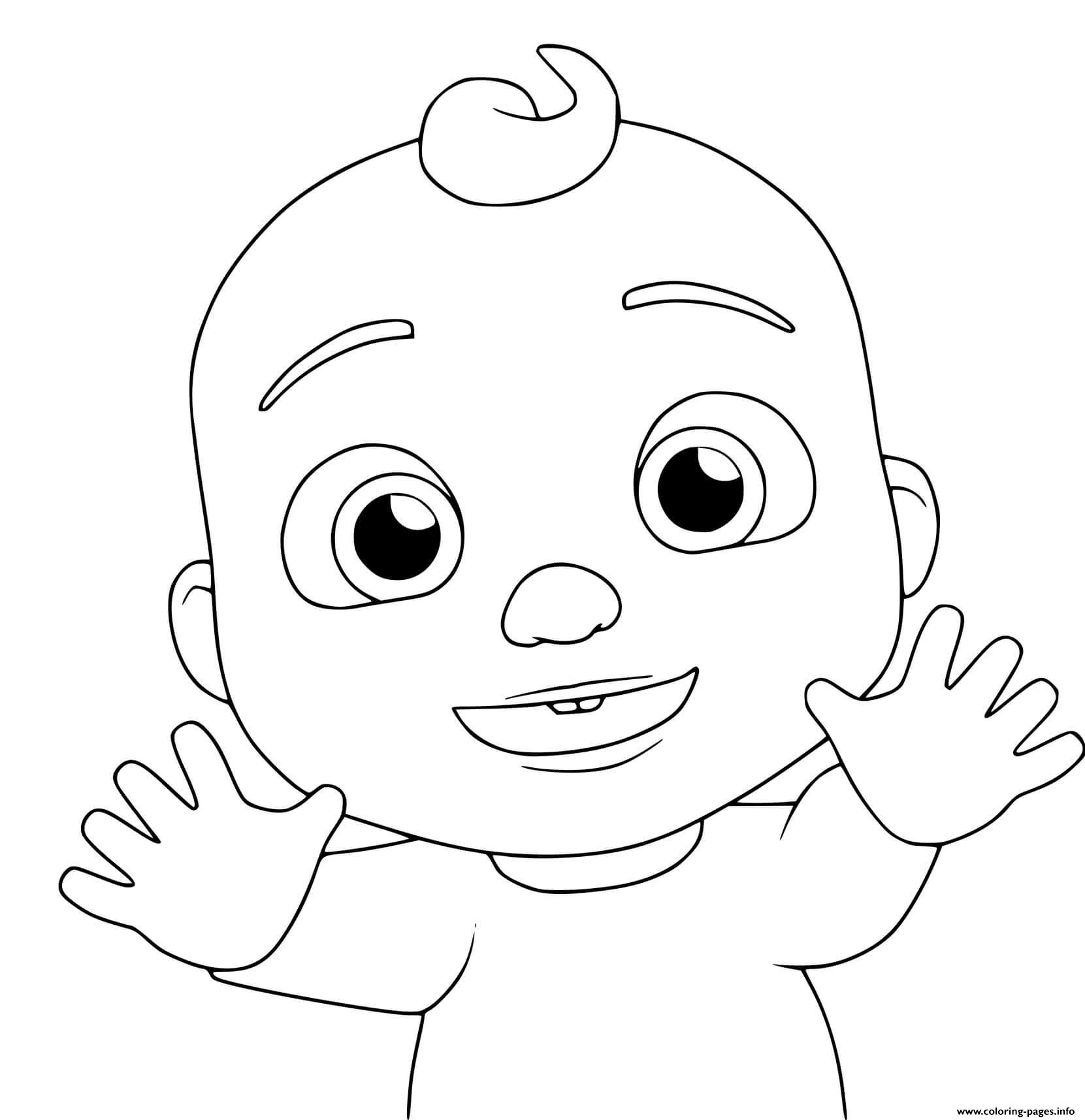 Baby Jay From Cocomelon Coloring Page Printable