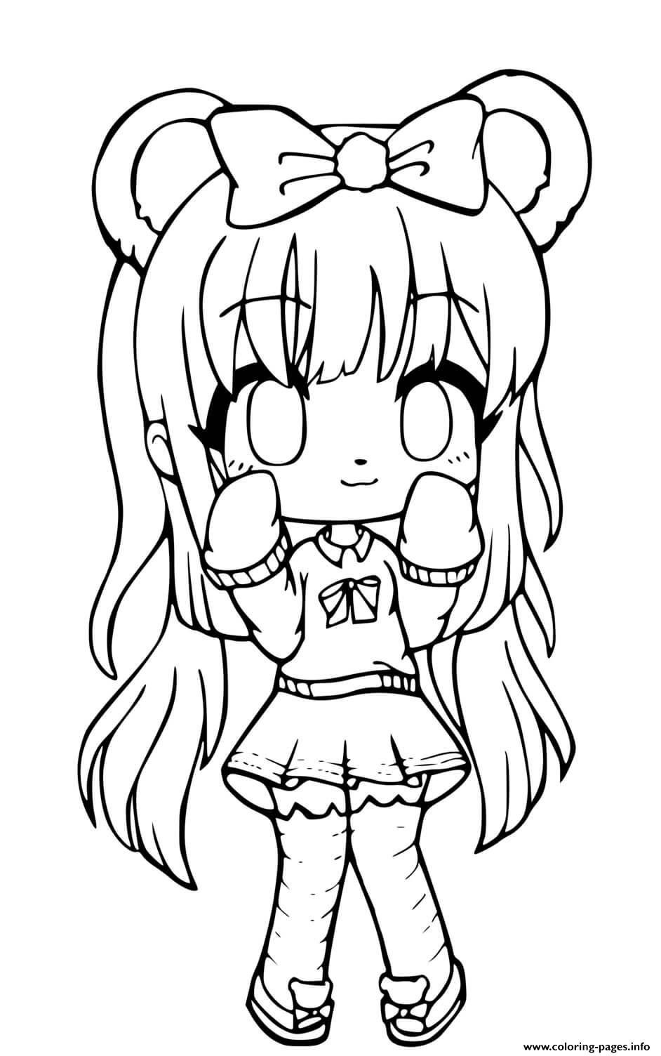 Gacha Life Shy Coloring page Printable