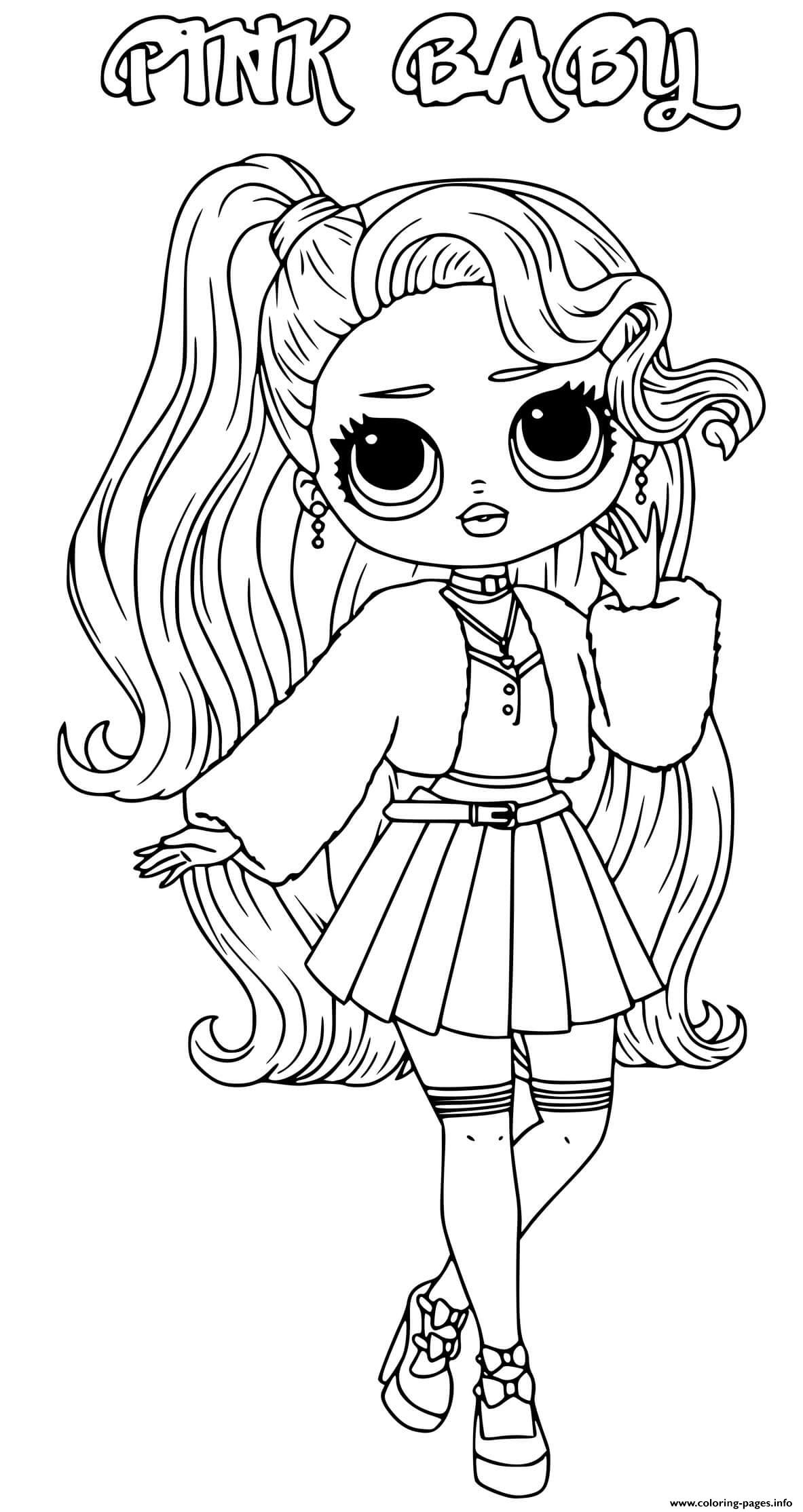 Pink Baby Lol Omg Coloring Pages Printable