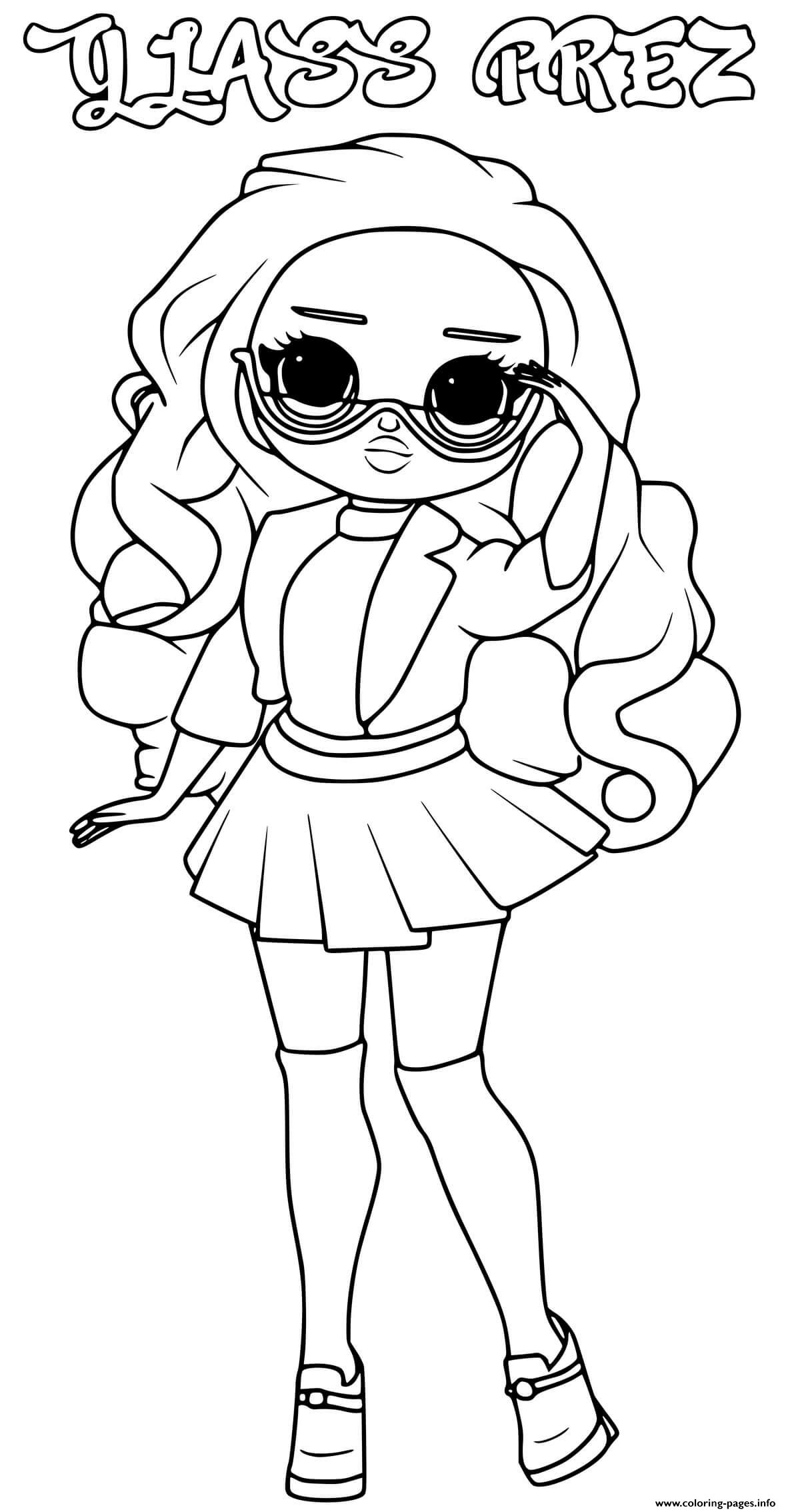 Glass Prez Lol Omg Coloring Pages Printable