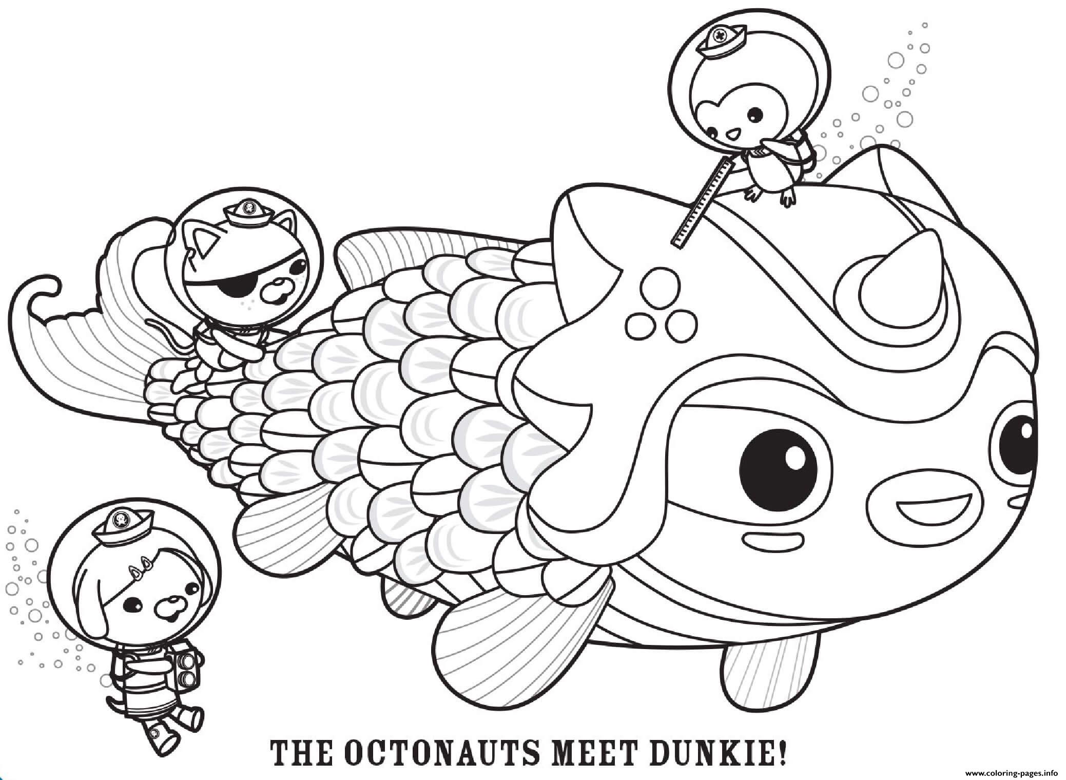The Octonauts Meet Dunkie Octonauts coloring