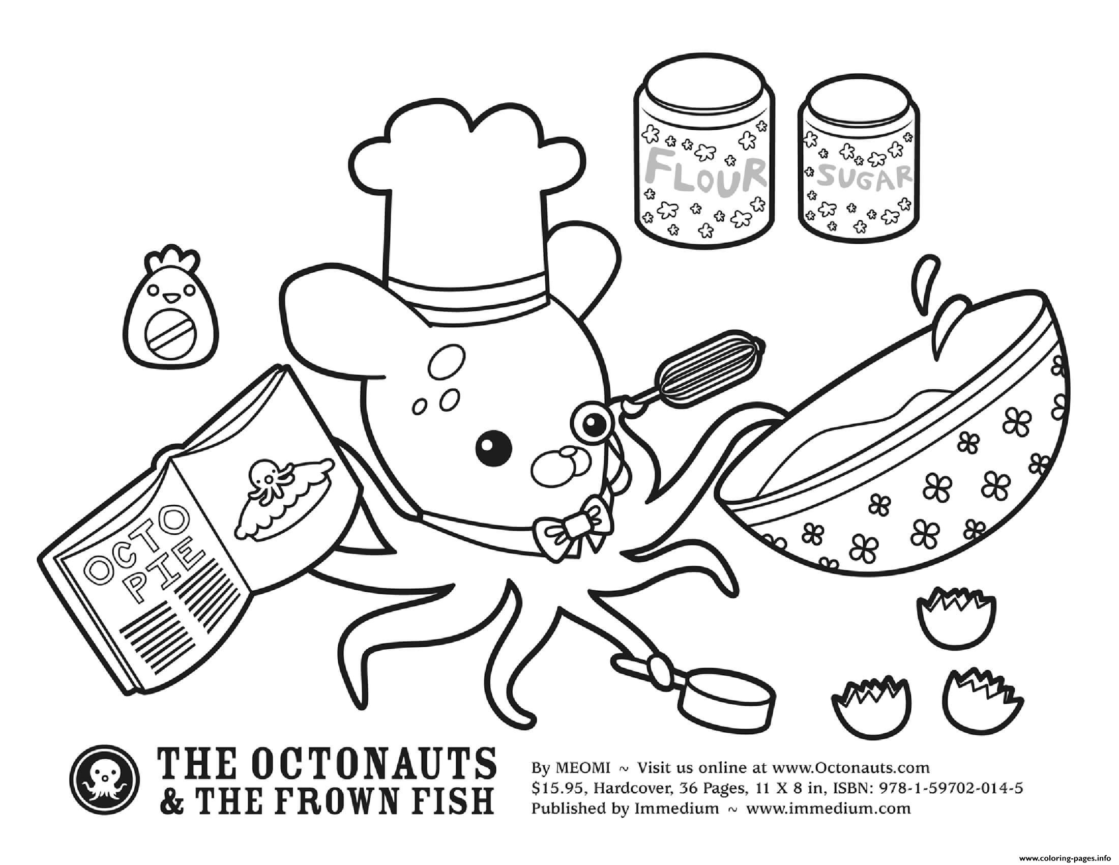 Baking With Professor Inkling Octonauts coloring