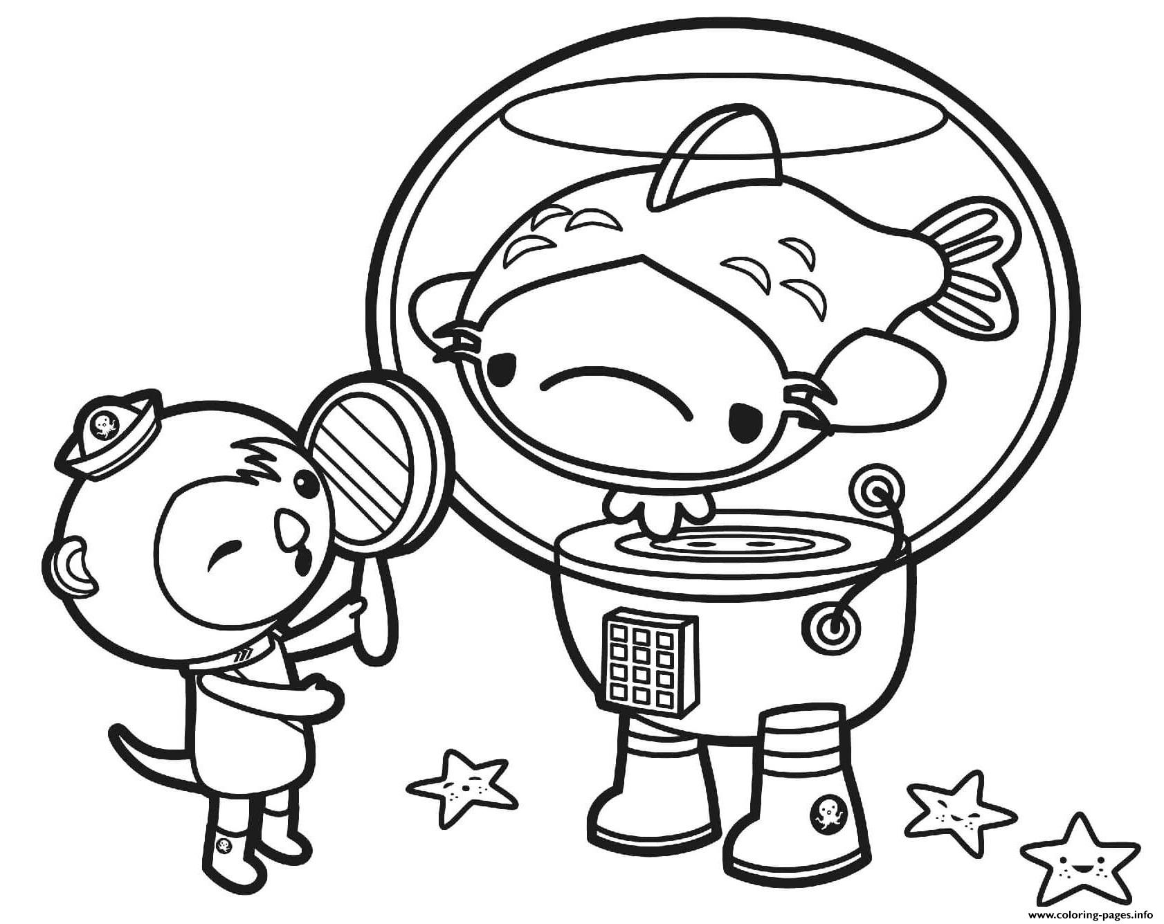 Meet The Frown Fish Octonauts coloring