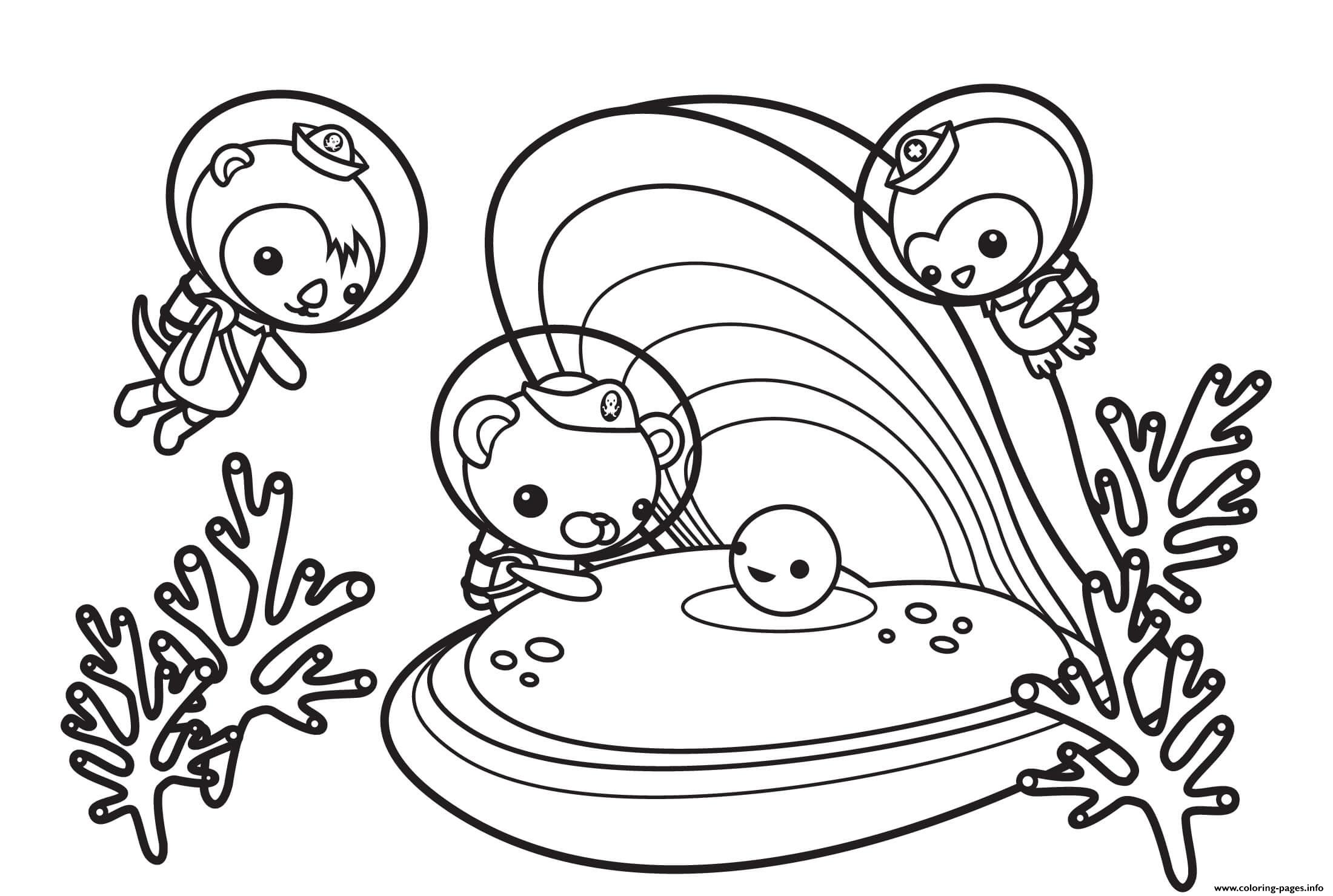 The Octonauts Find A Happy Pearl Octonauts coloring