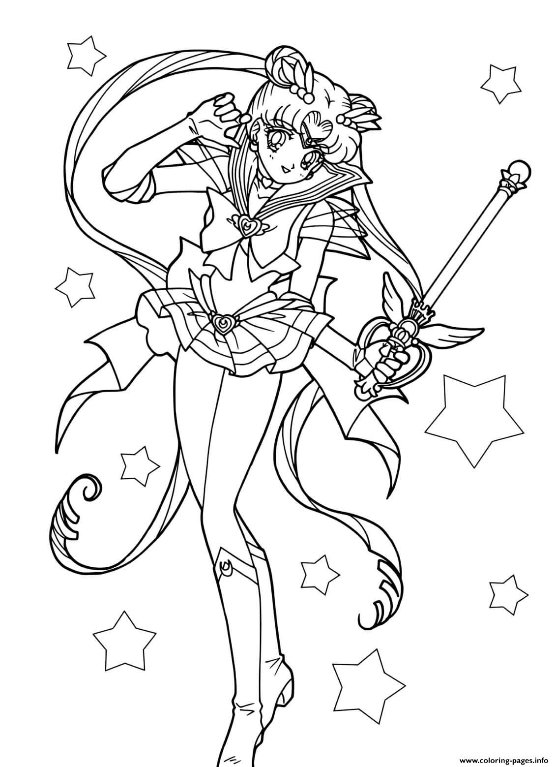 Sailor Moon Stars 20 Coloring page Printable