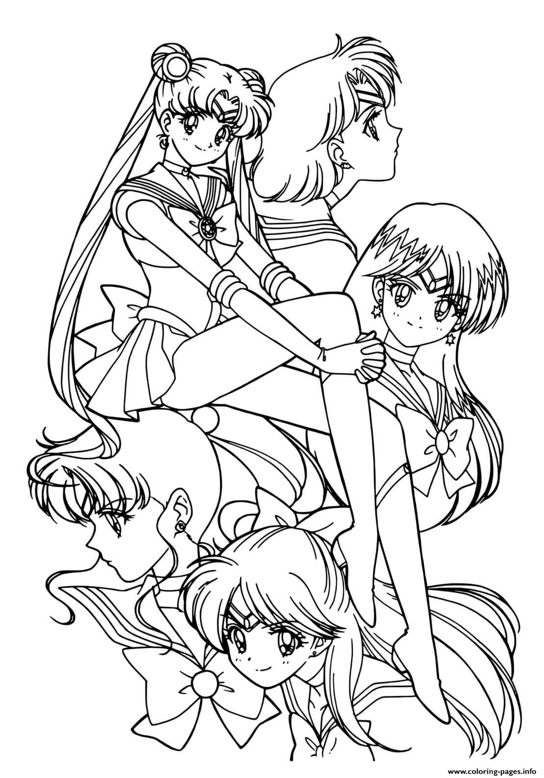Sailor Moon Special Girl Adventure Coloring page Printable