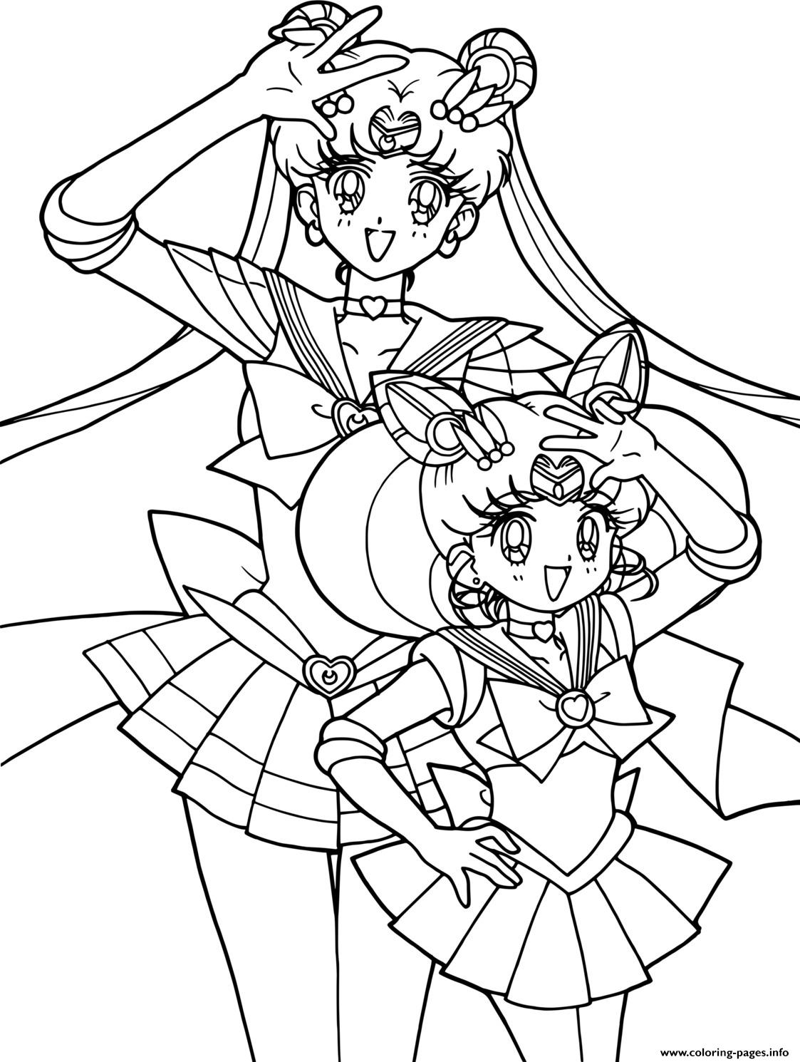 Sailor Moon Manga Coloring page Printable
