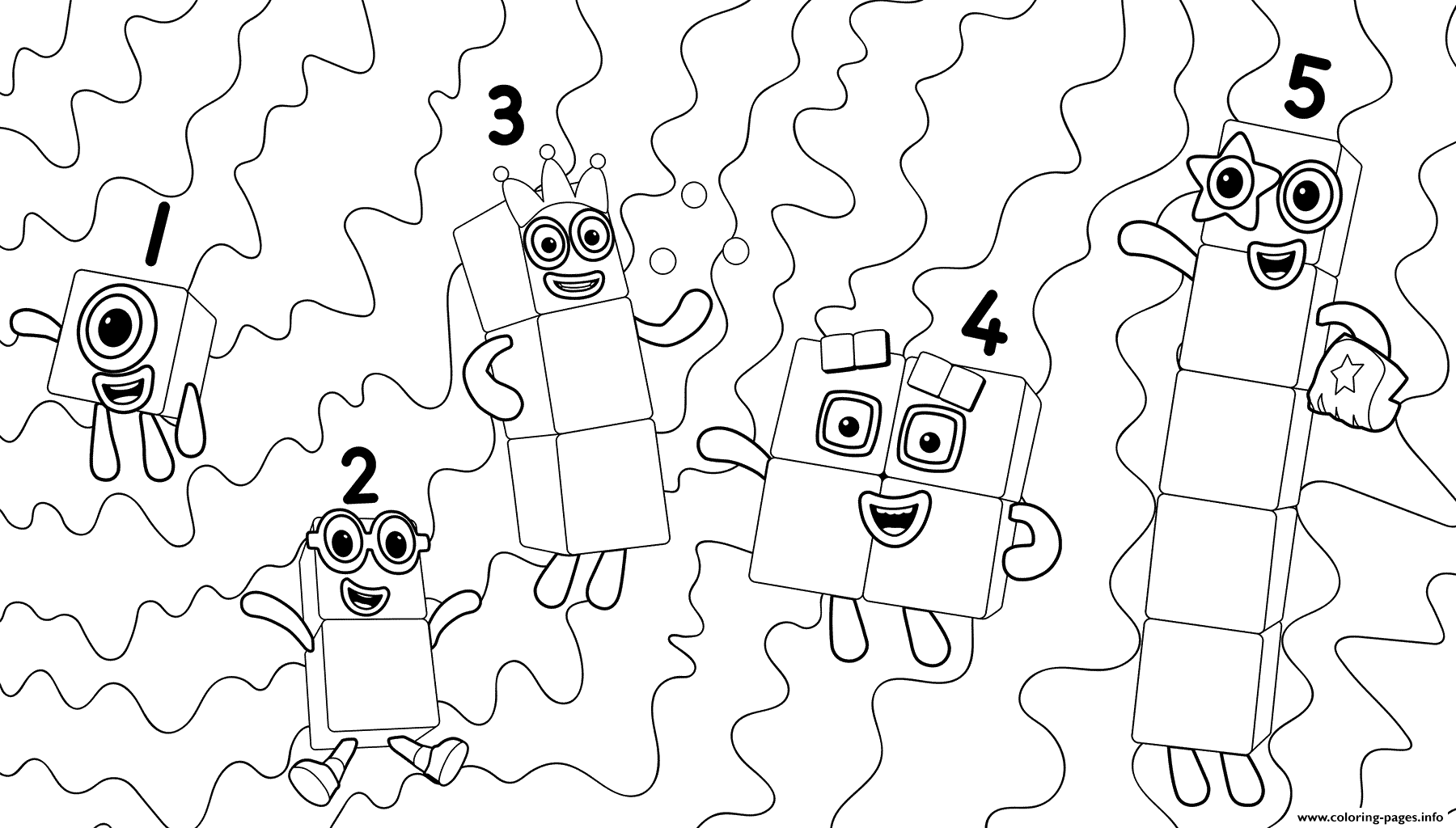 Printable Numberblocks Printable Coloring Pages