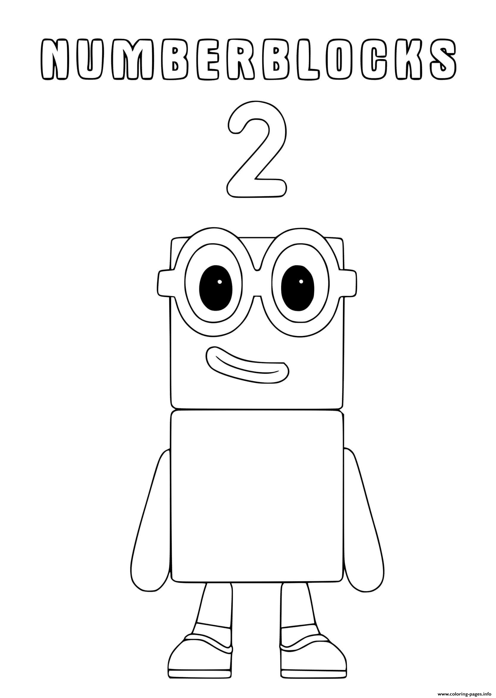 Number 2 Coloring Page : Best Numbers Coloring Pages Coloring Pages For