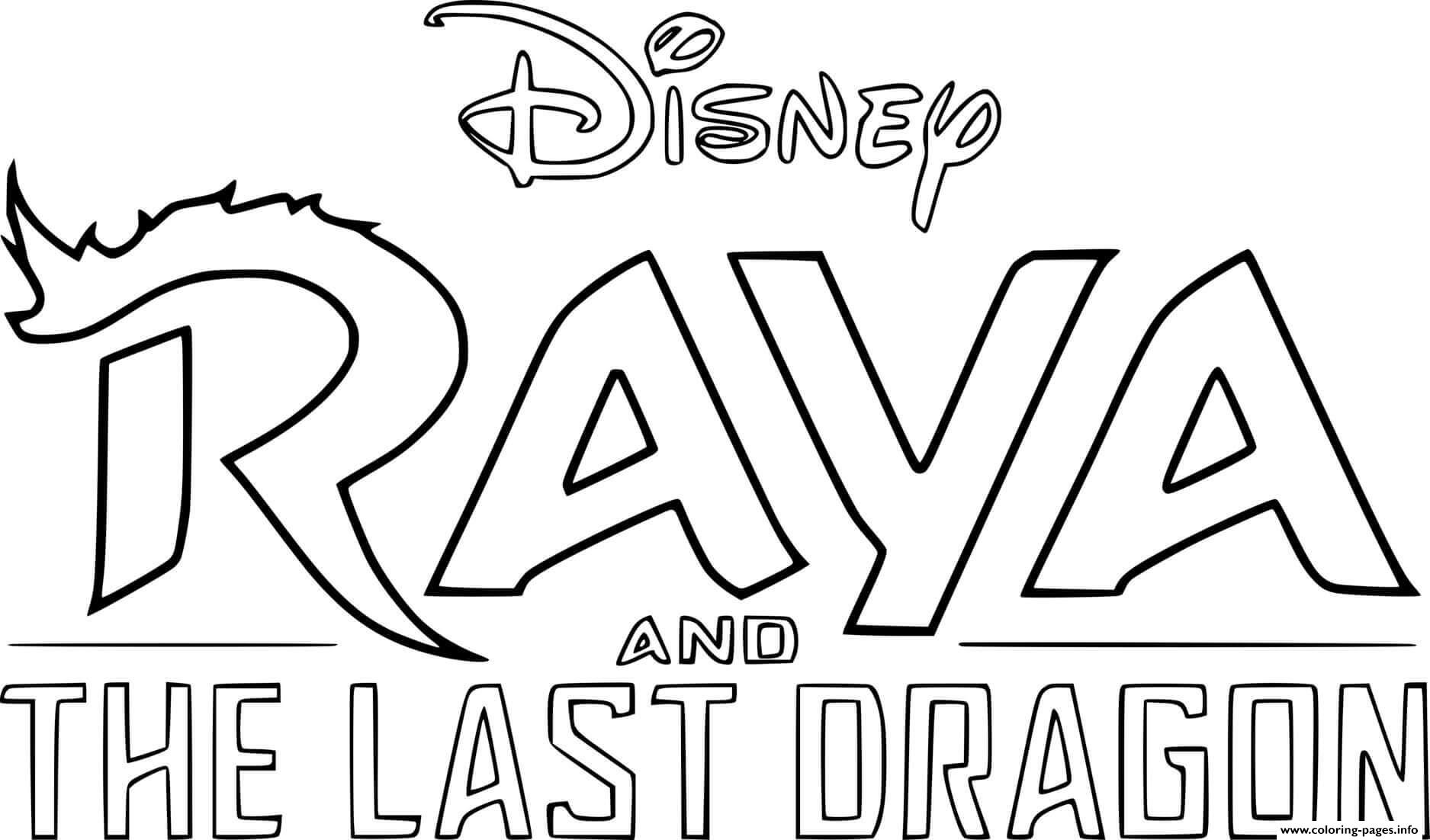 Disney Raya And The Last Dragon Coloring Pages Printable