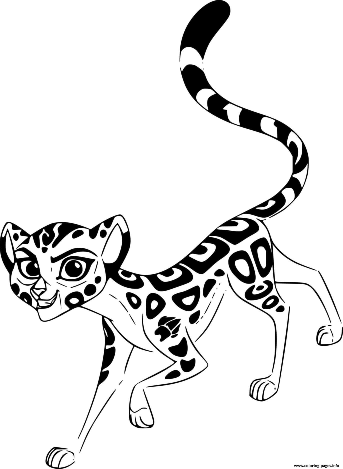 Fuli Running coloring pages