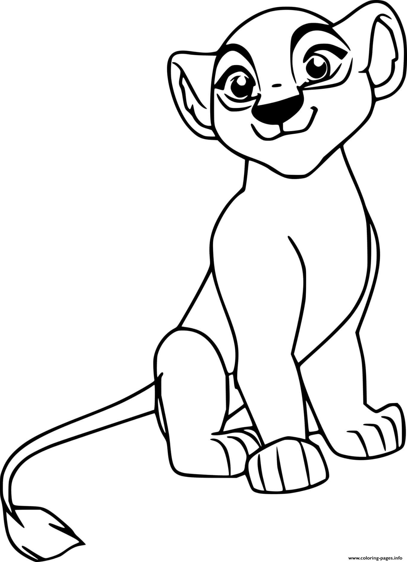 Kiara From Lion Guard coloring