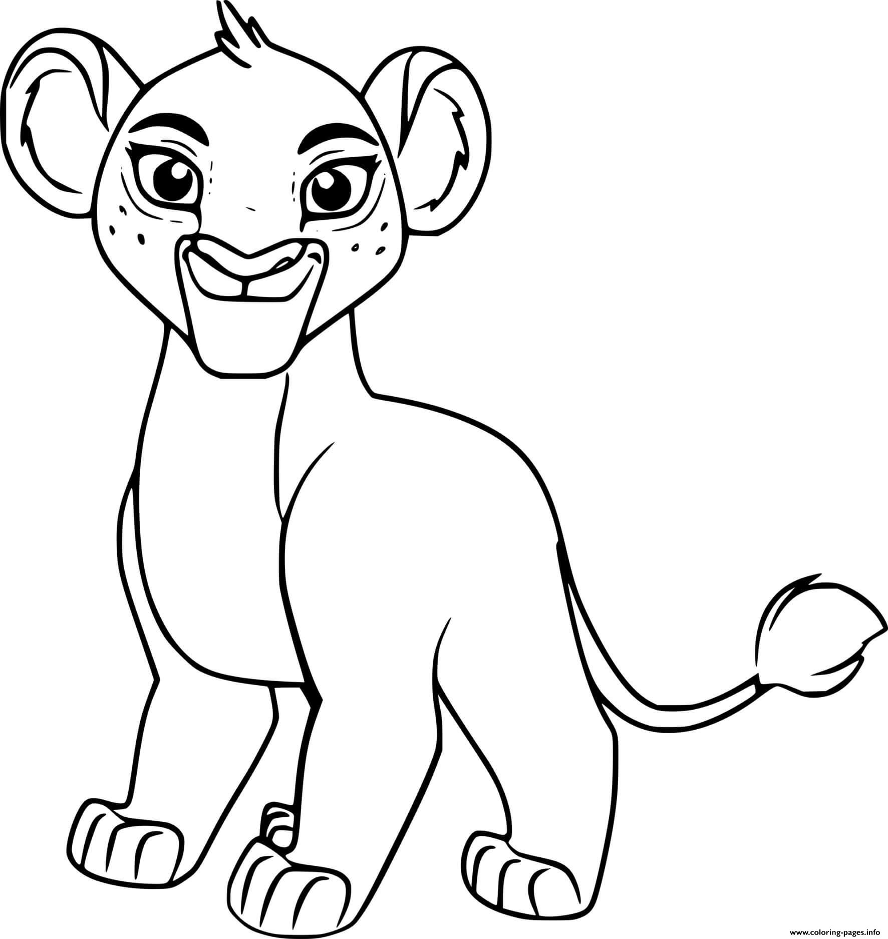 Tiifu Lion coloring pages