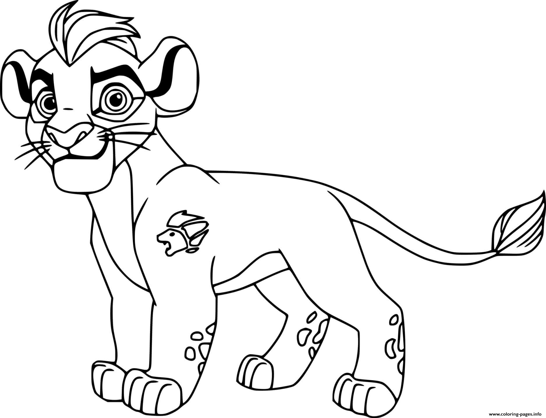 Kion Lion coloring