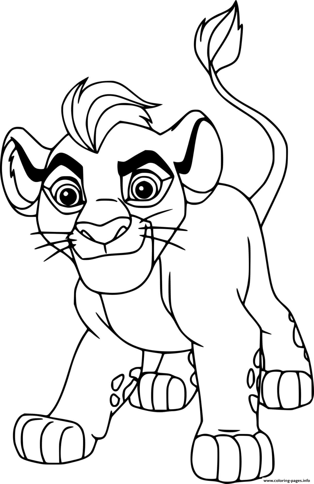 Kion From Lion Guard coloring