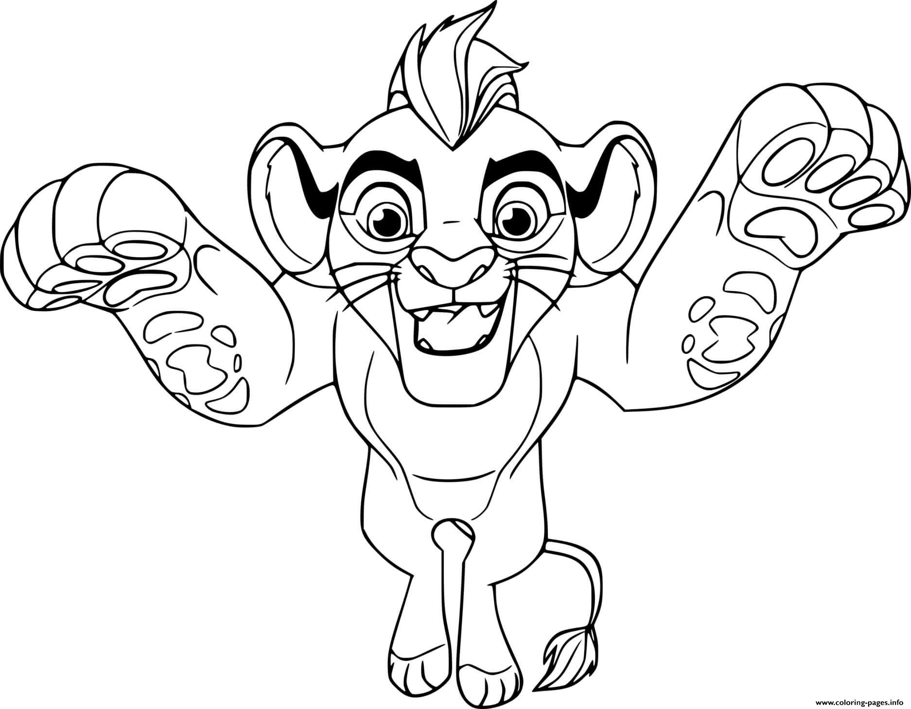 Kion Jumping coloring pages