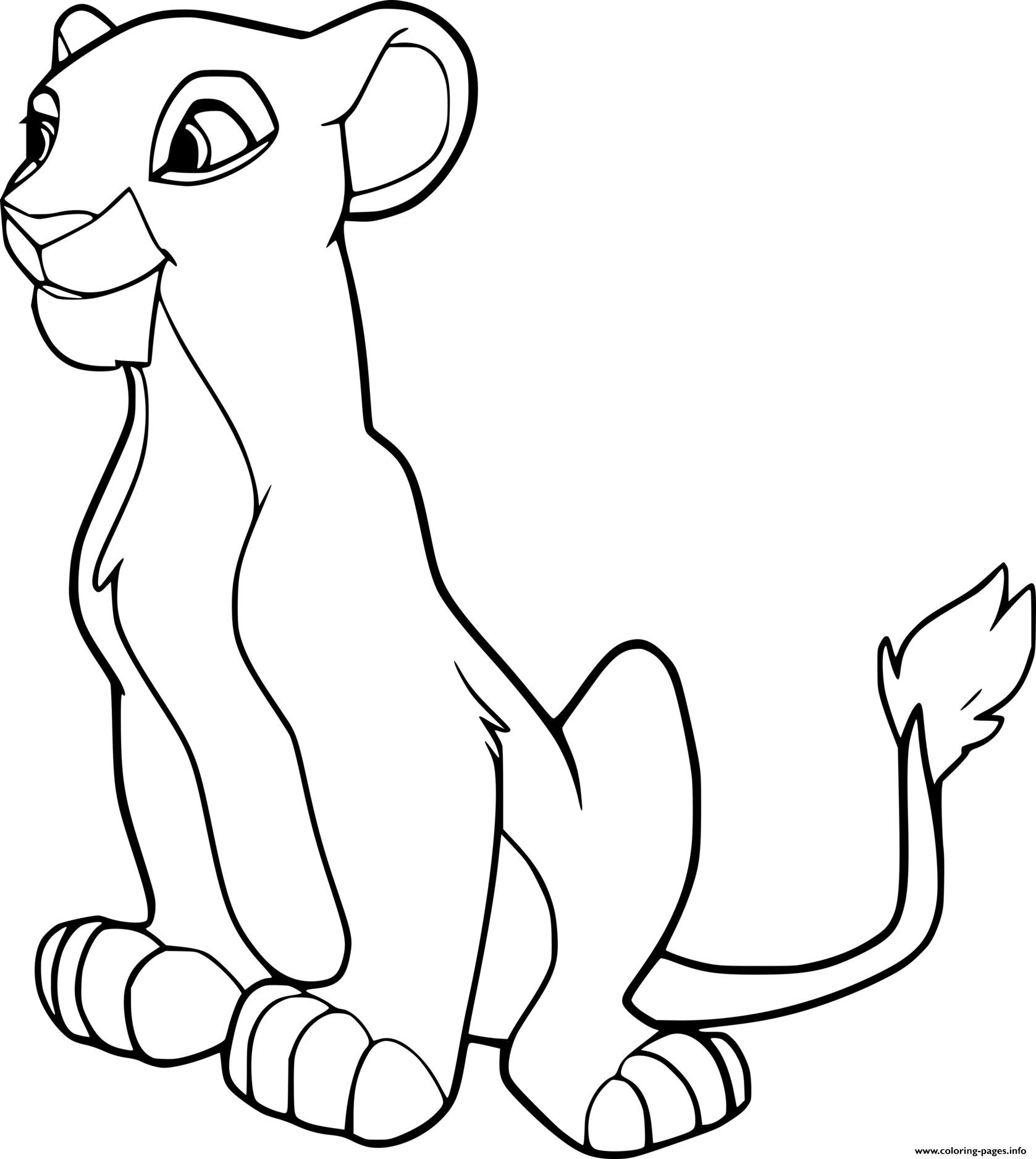 Nala Lion coloring