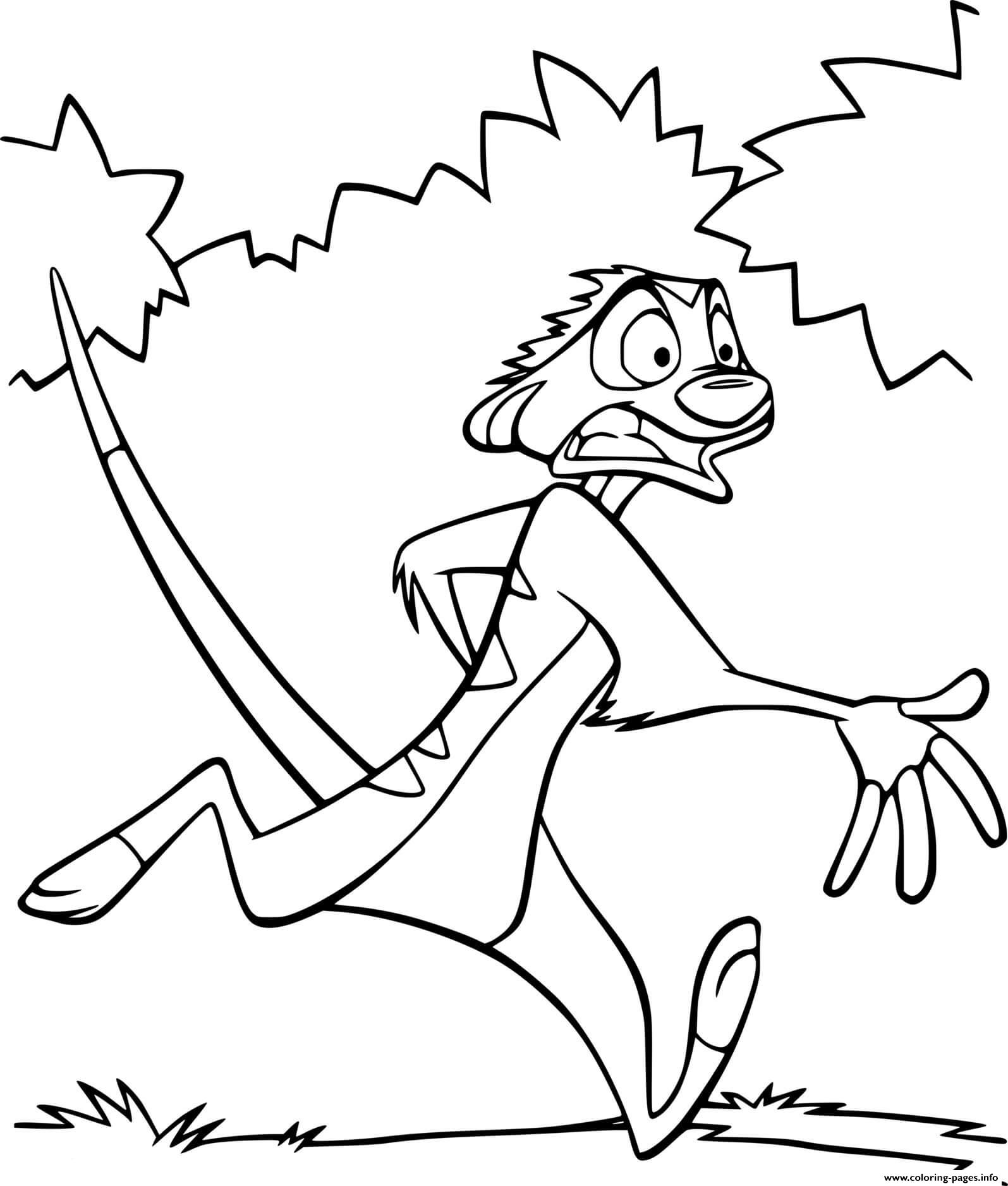 Timon Running coloring