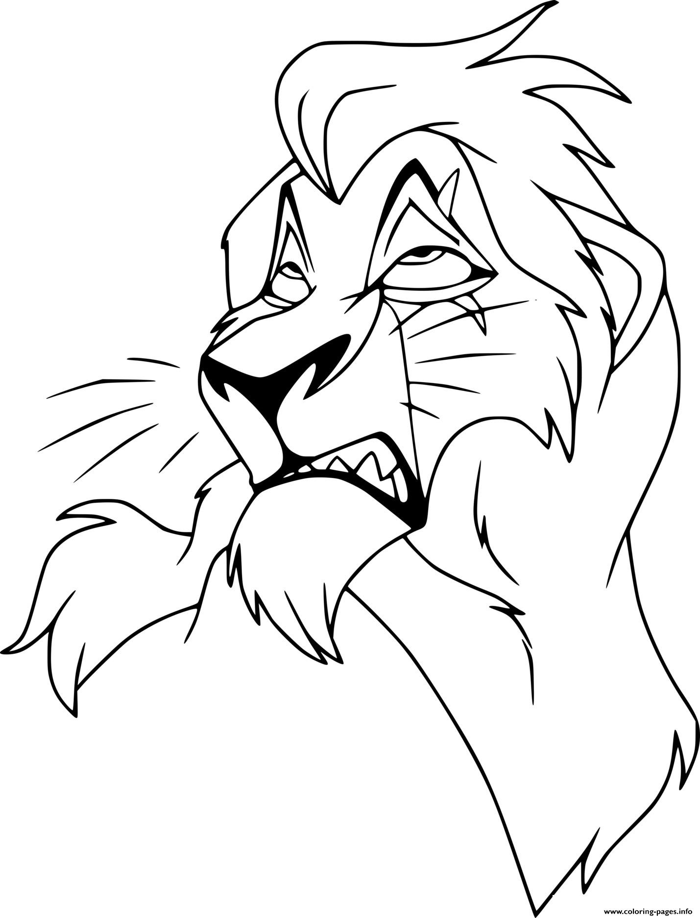 Scar Lion coloring