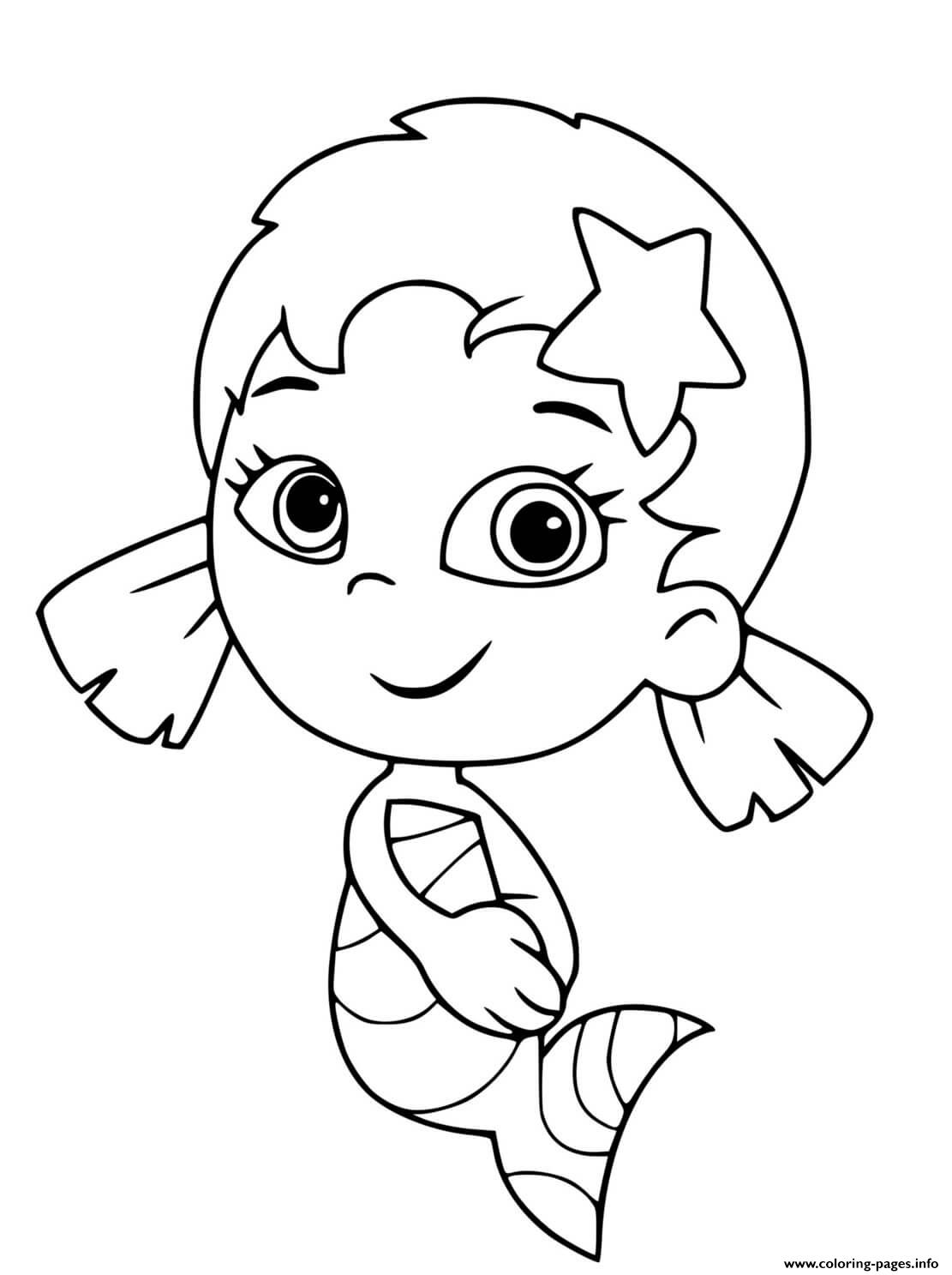 Oona Bubble Guppies coloring