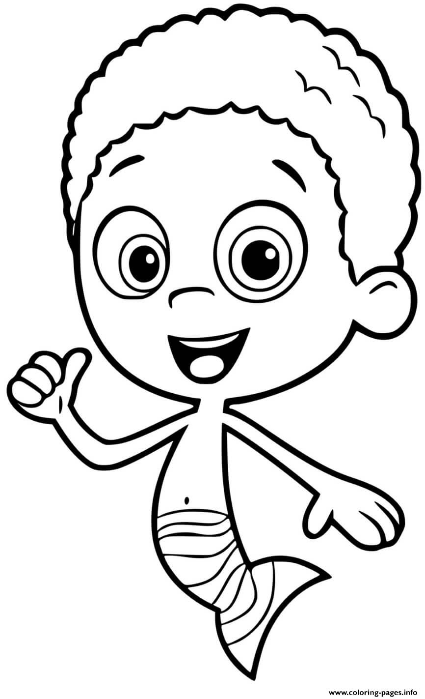Goby Bubble Guppies coloring pages