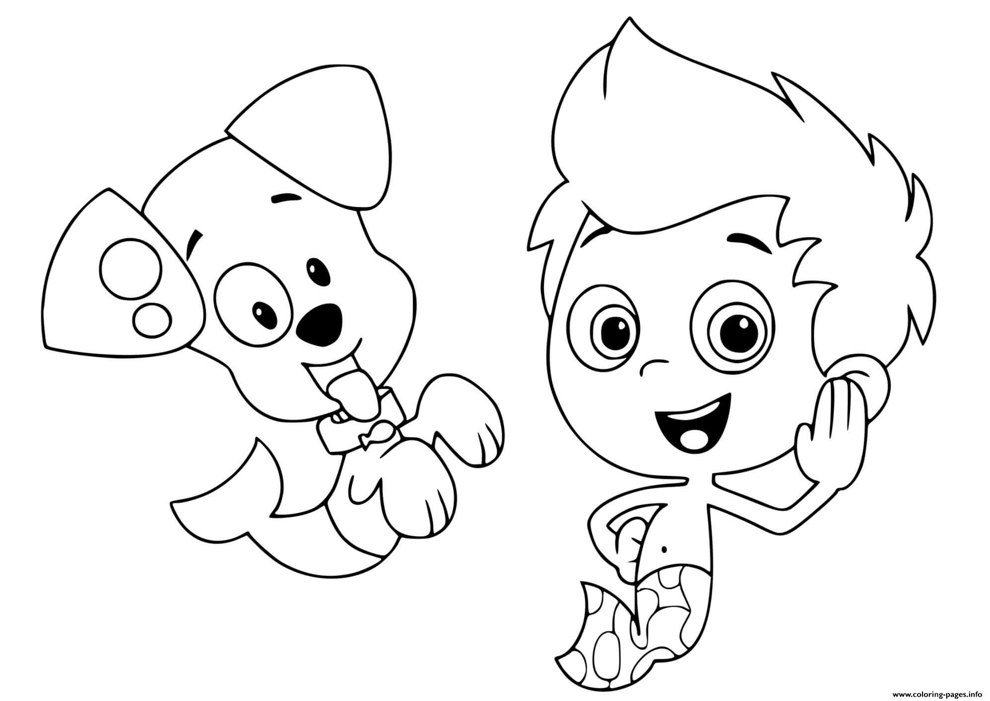 Download Bubble Guppies Nick Jr Coloring Pages Printable