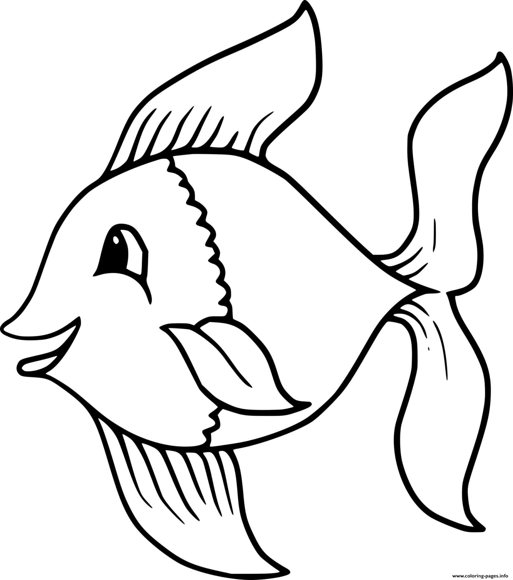Easy Goldfish coloring