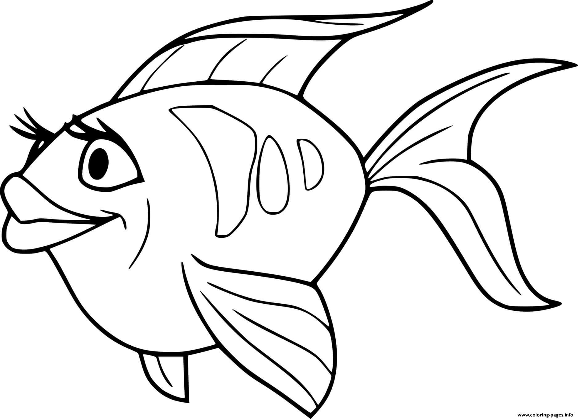 Funny Goldfish coloring