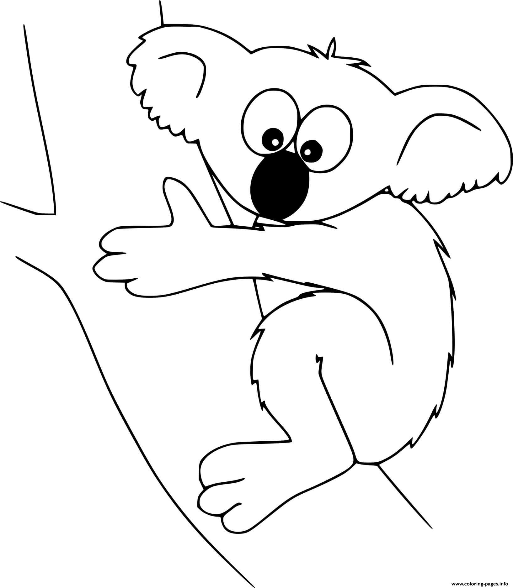 Easy Koala coloring