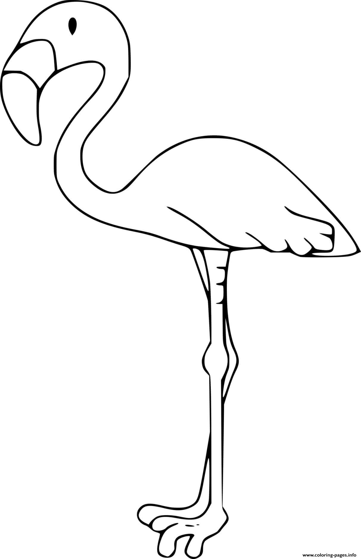 Very Simple Flamingo coloring