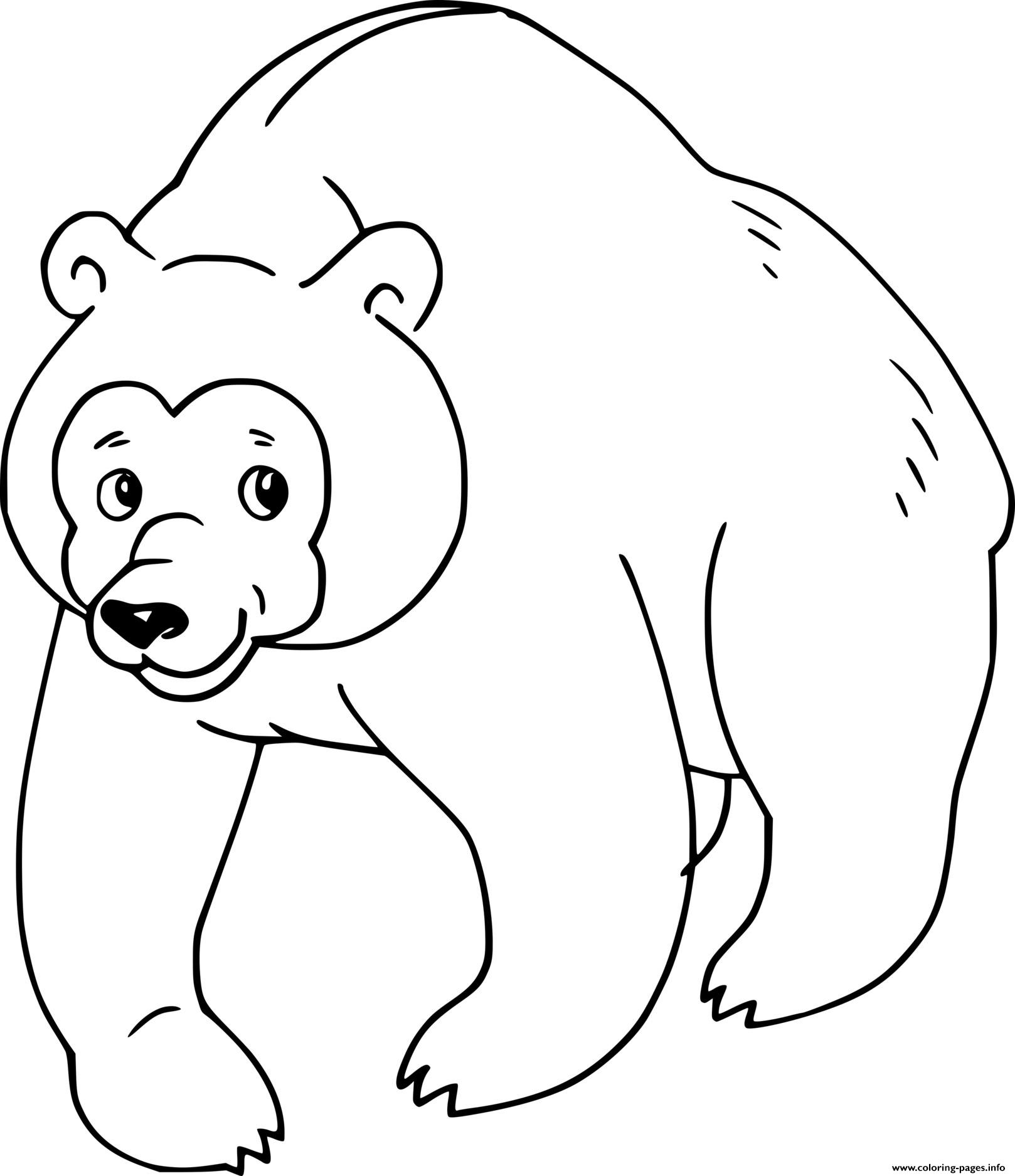 Printable Brown Bear Brown Bear Coloring Pages
