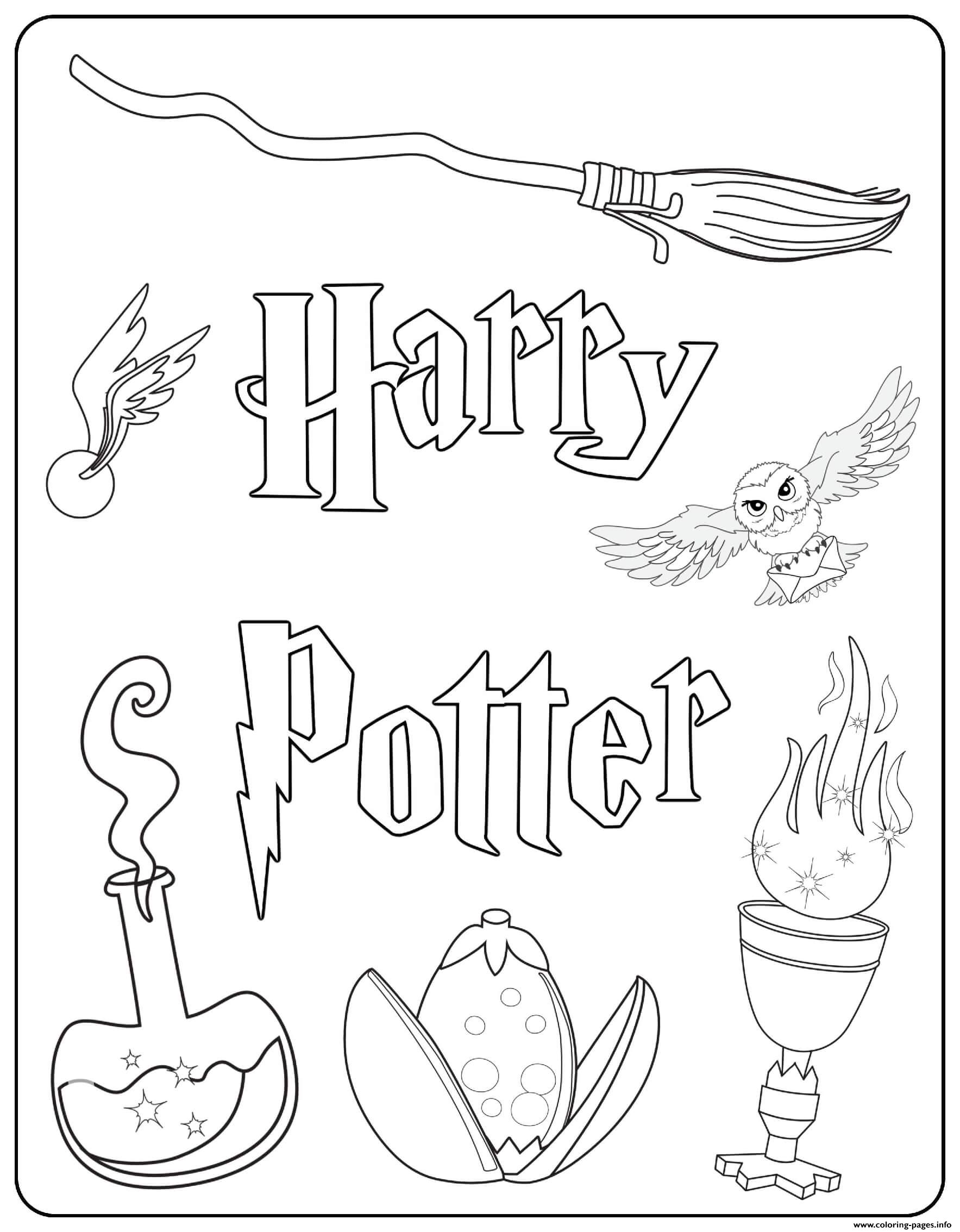 Harry Potter Images Coloring page Printable