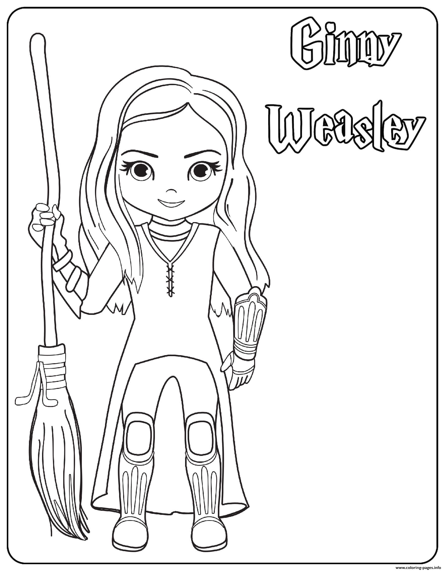 Harry Potter Ginny Coloring Page Coloring Home 4CC