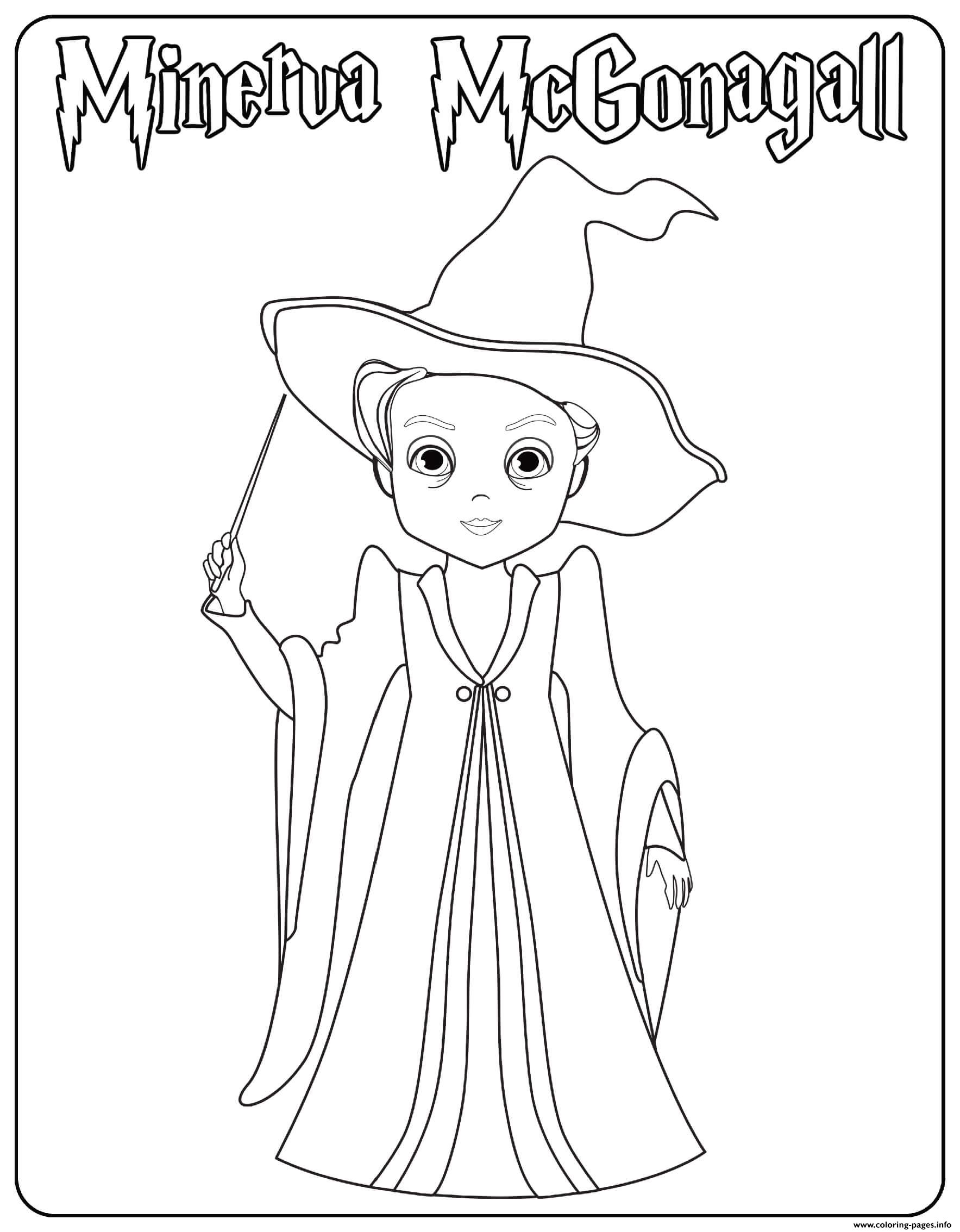 Minerva McGonagall coloring