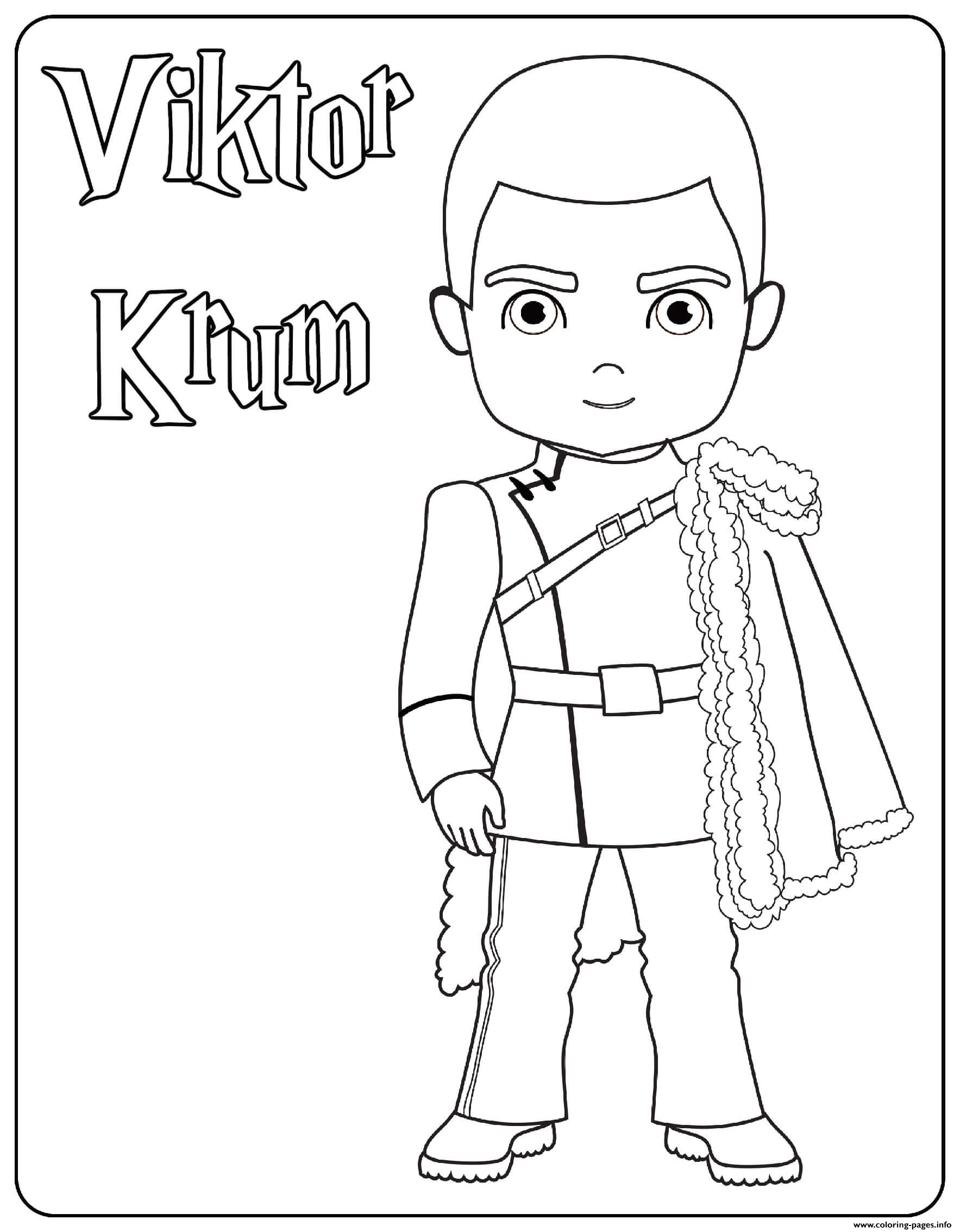 Viktor Krum coloring