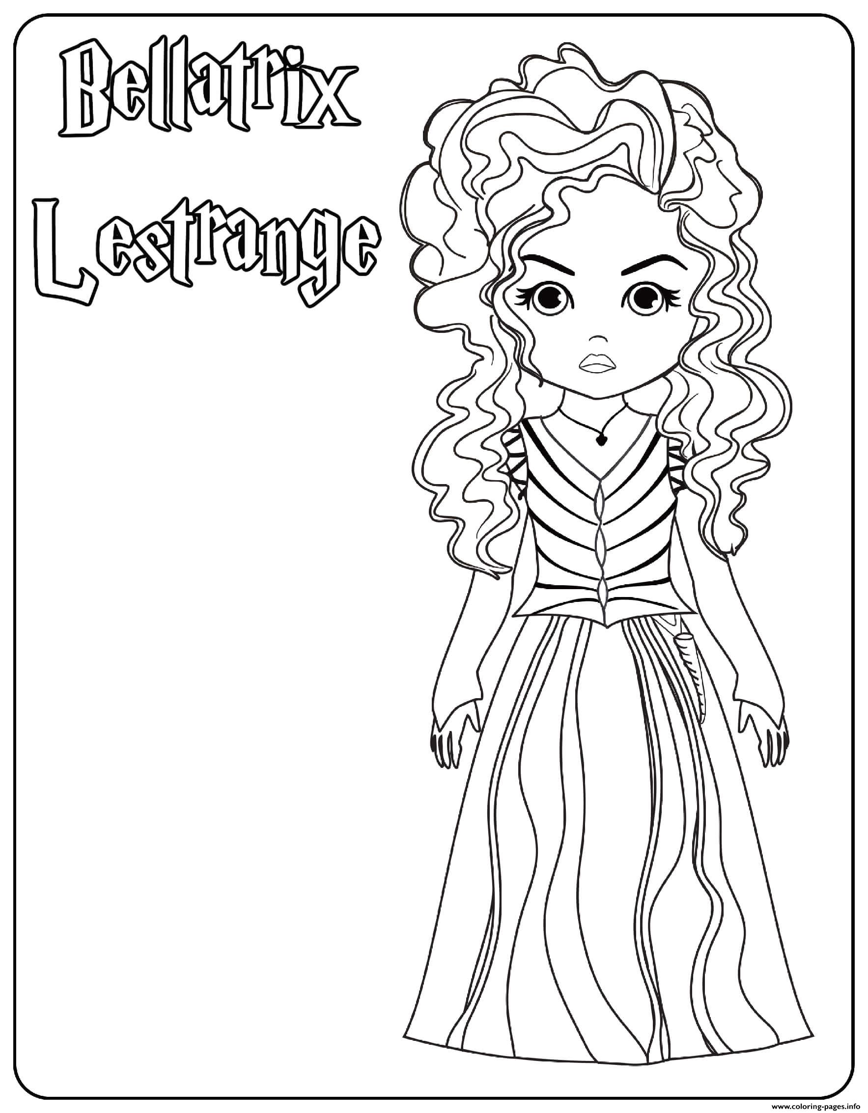 Bellatrix Lestrange coloring