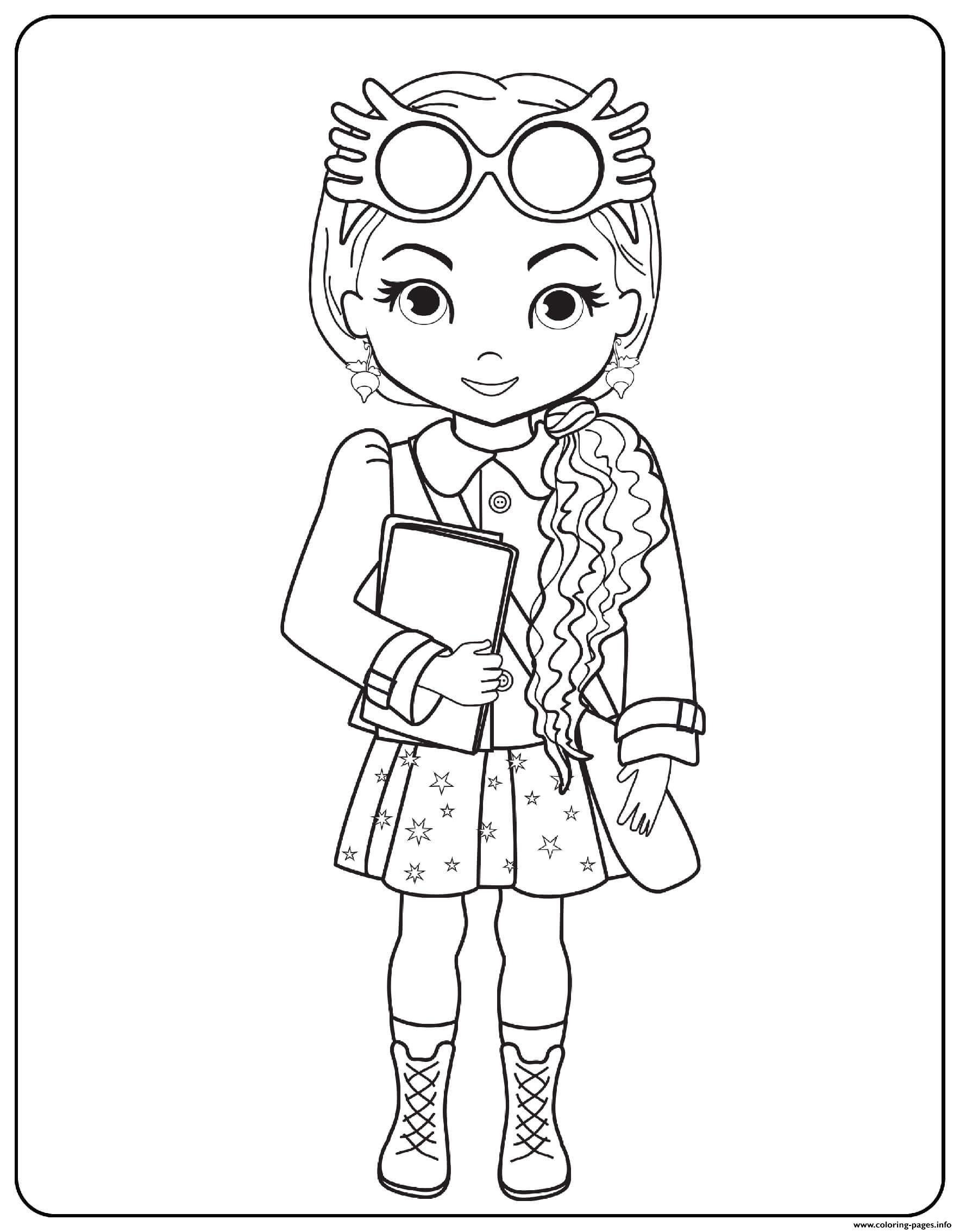 Luna Lovegood Coloring Pages