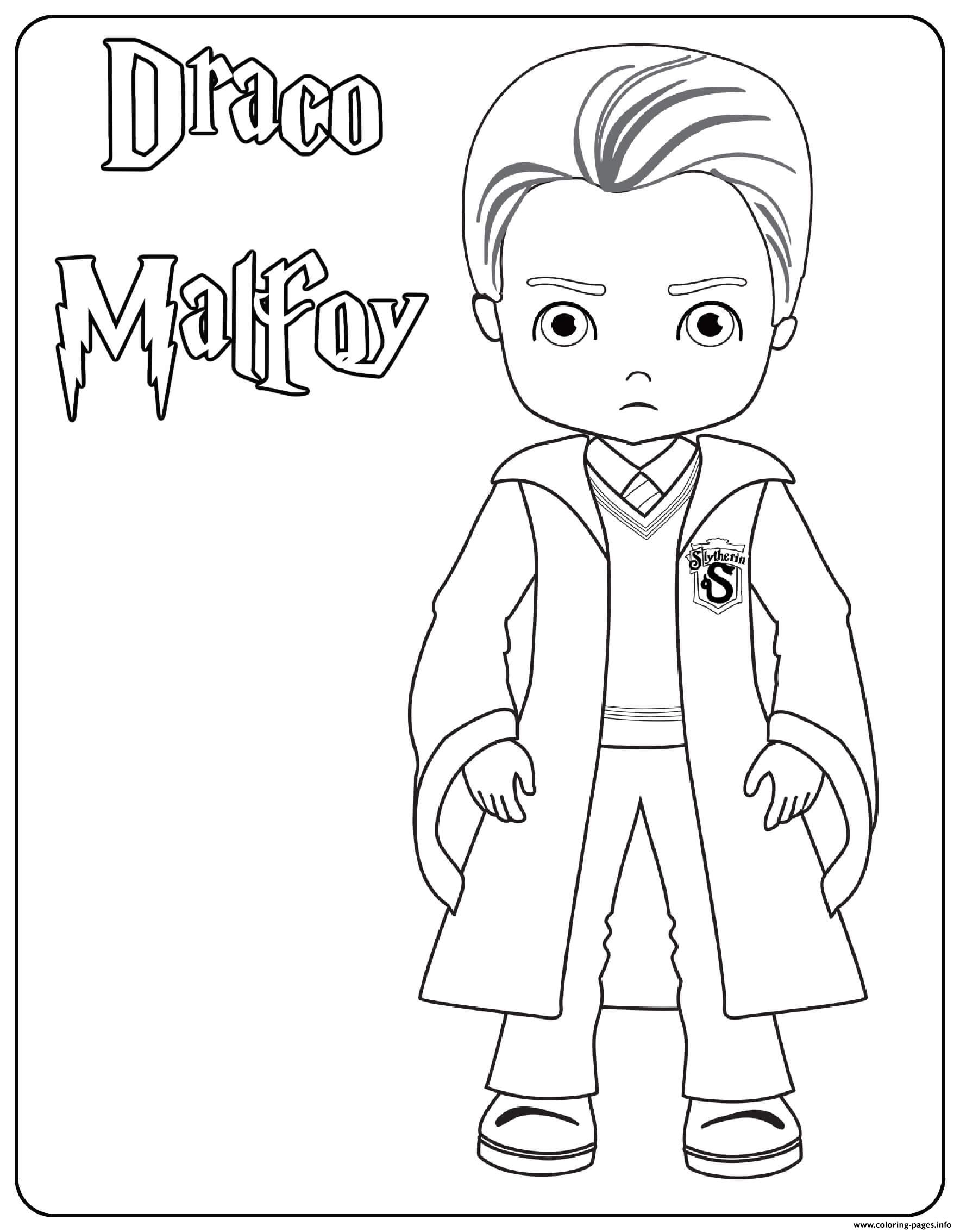 Draco Malfoy coloring