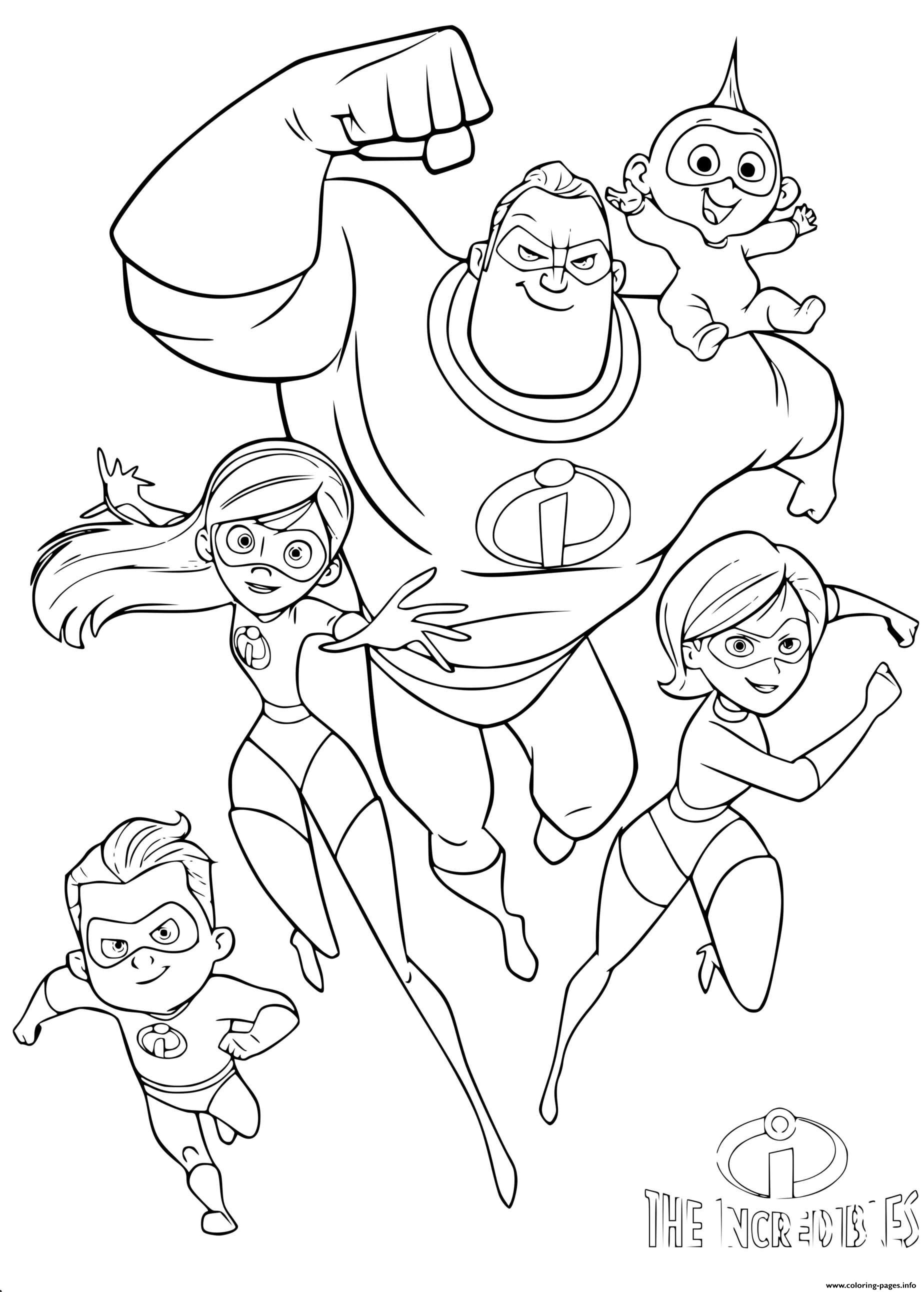 Disney The Incredibles Indestructibles 20 Coloring page Printable