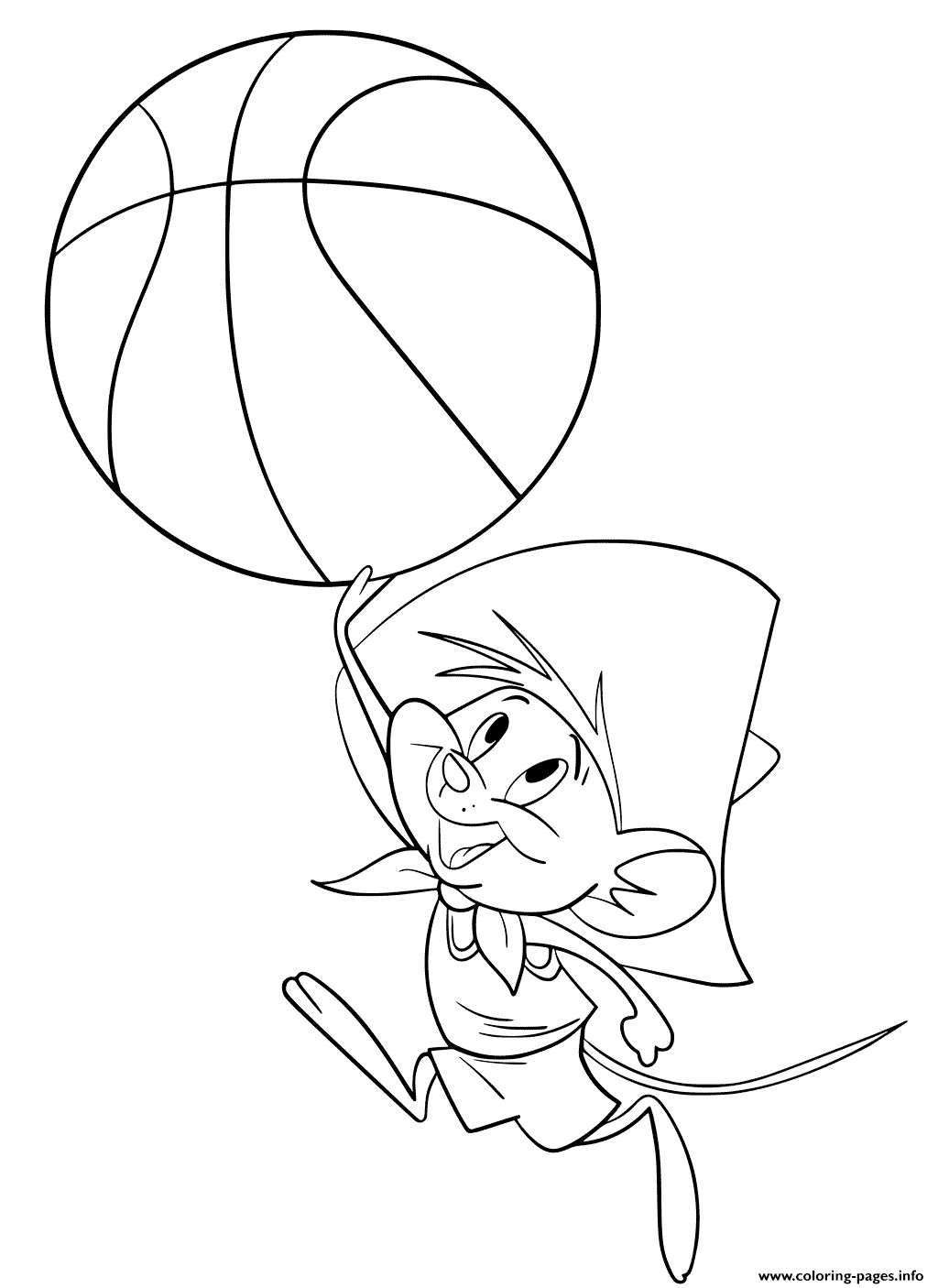 speedy gonzales space jam a new legacy coloring pages printable