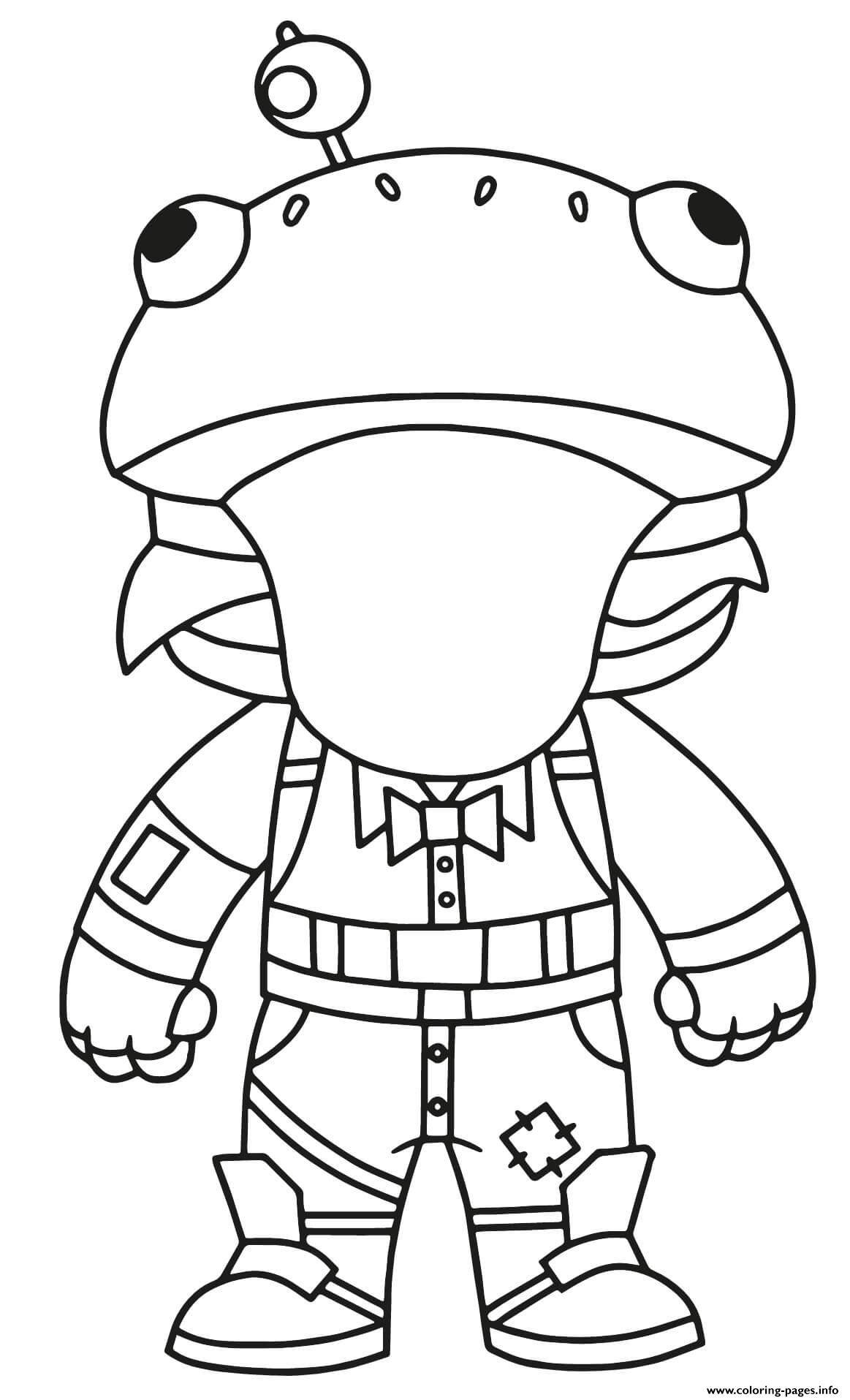 Fortnite Chest Coloring Page.